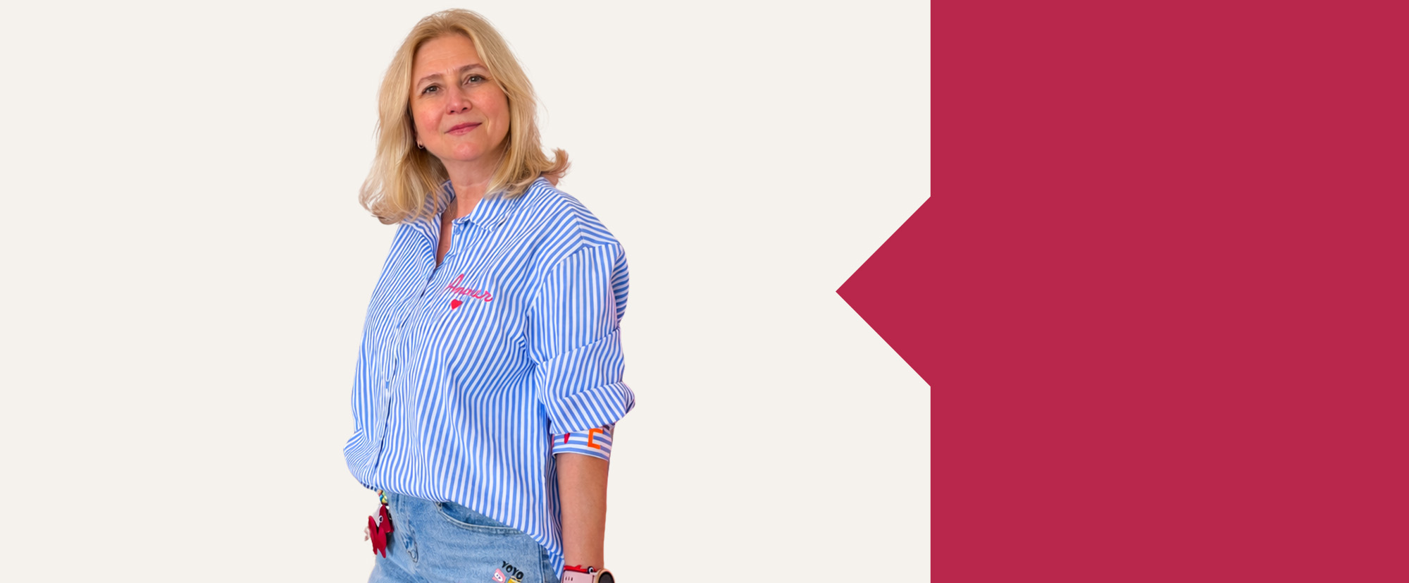 Jetzt shoppen Oversize Bluse "Streifen & Amore"