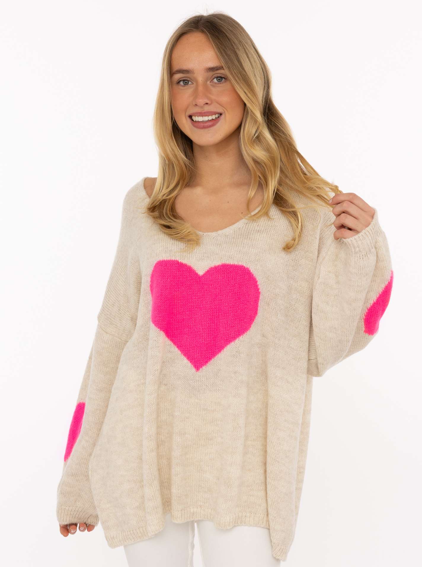 Pullover Wollmix "Großes Herz"