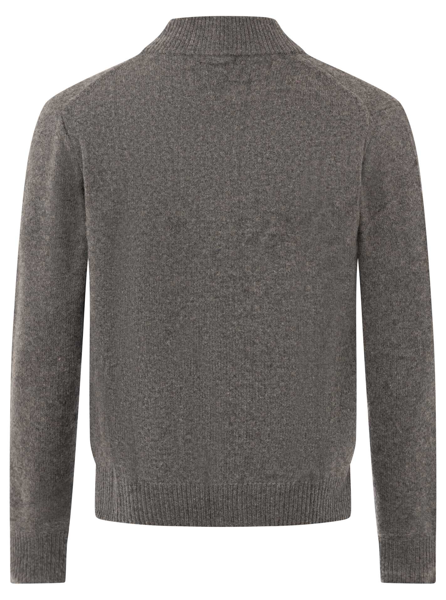 100% Cashmere Herren Bomberjacke Strick