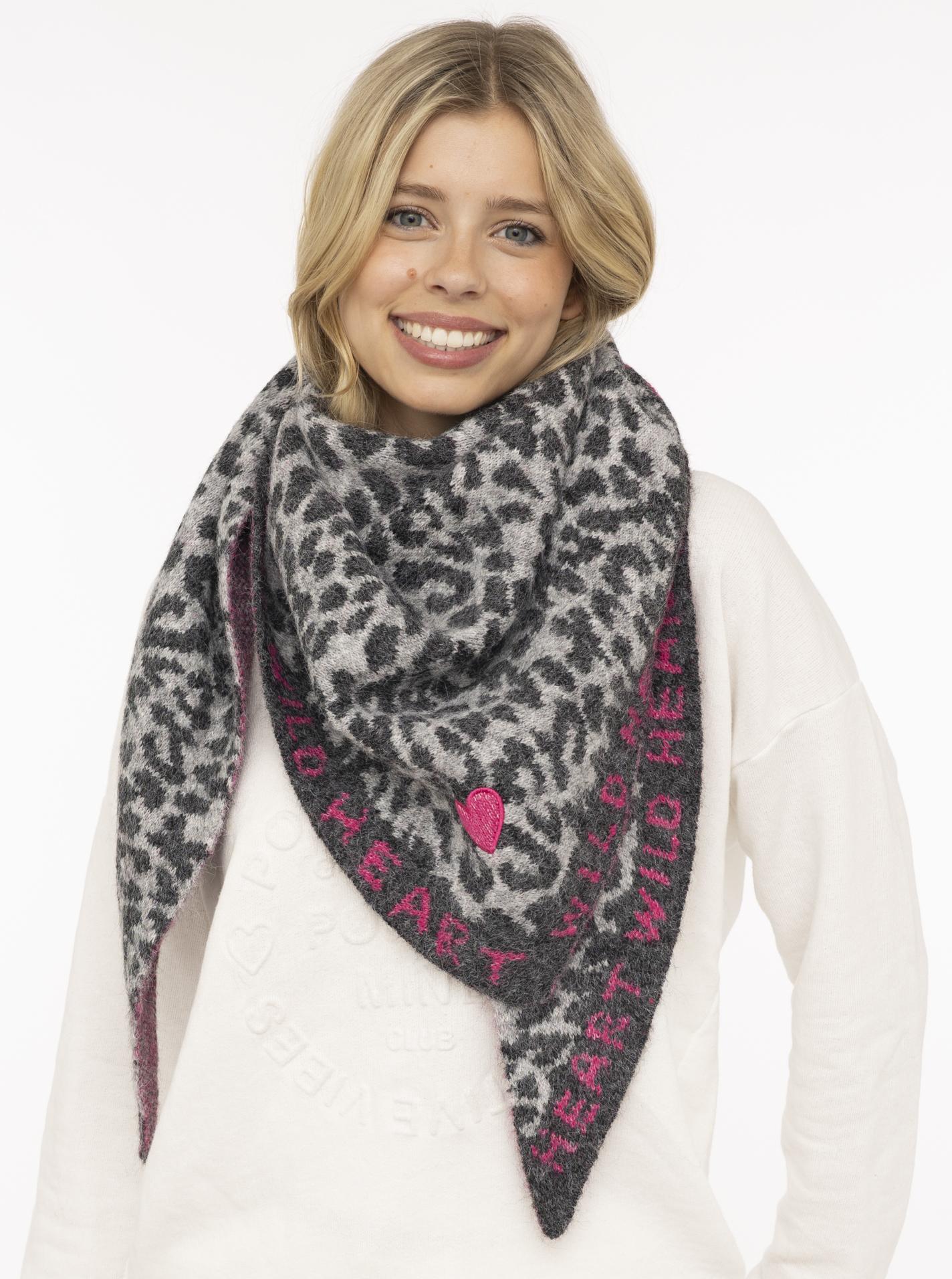 Dreieckstuch Strick "WILD HEART"