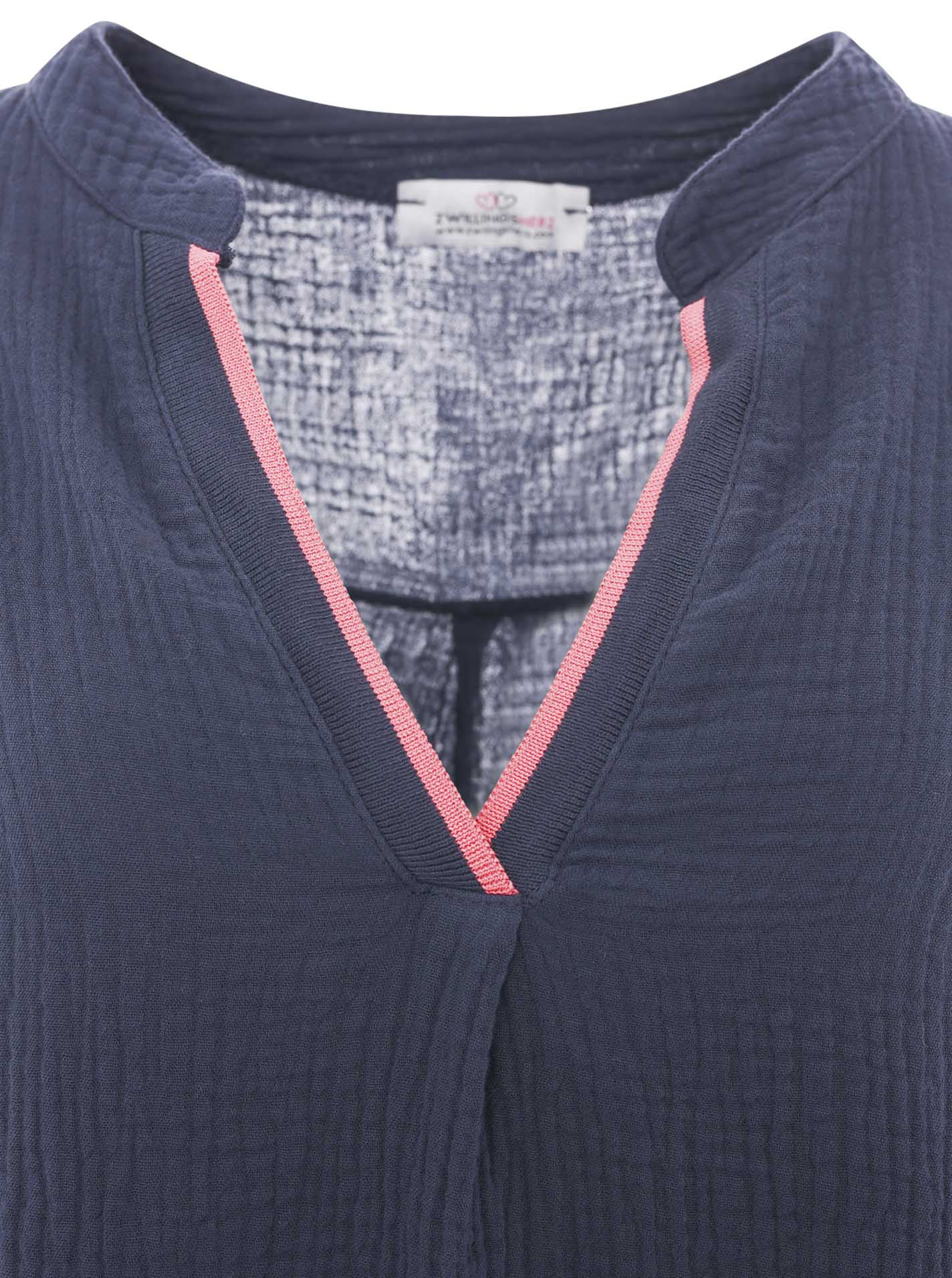 Bluse Musselin "Neon Kante"
