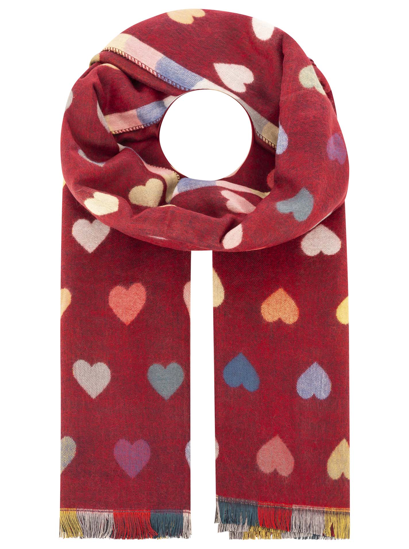 Schal Wollmix "Classic Herz"