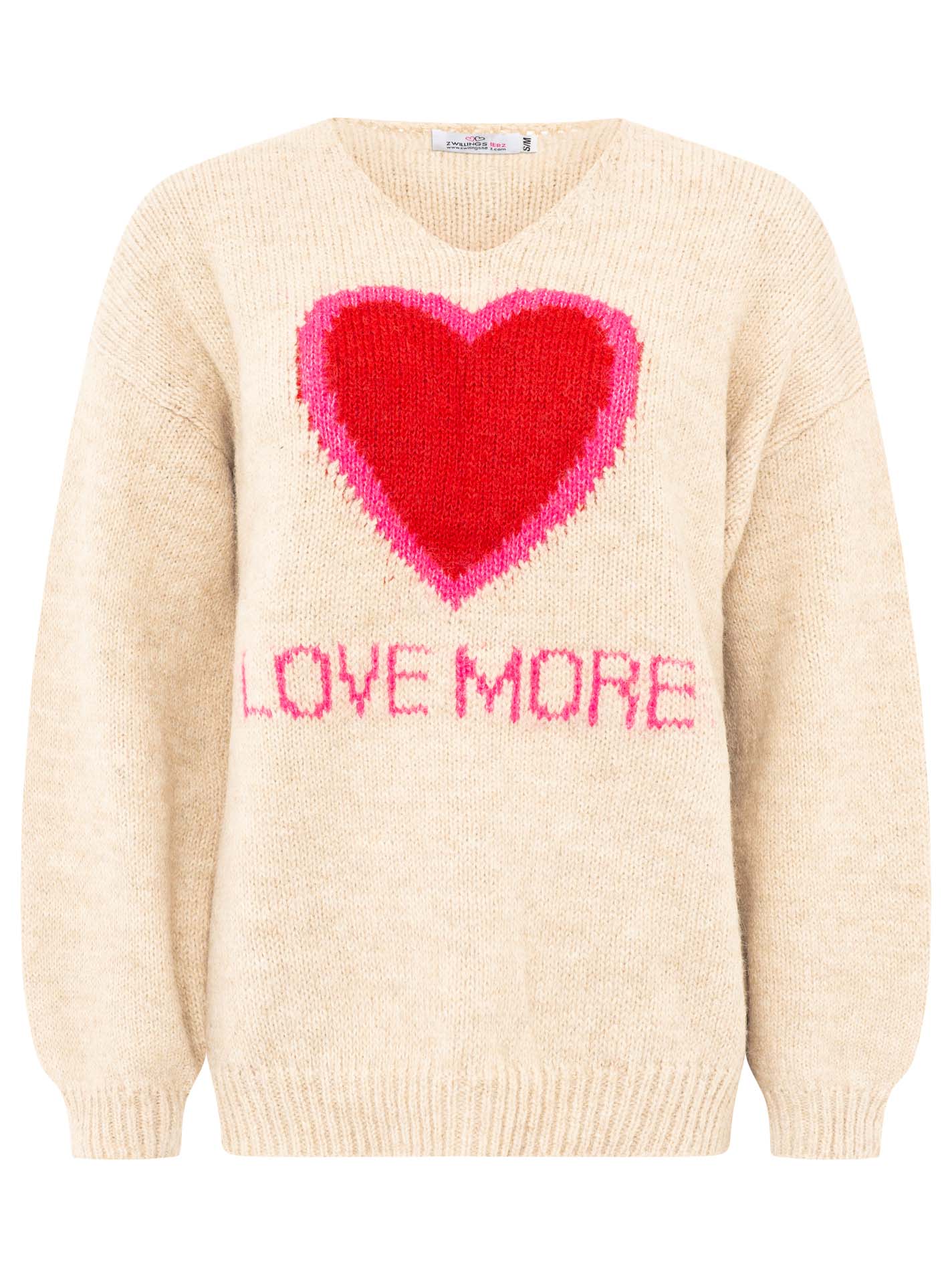 Oversize Pullover "Love More"