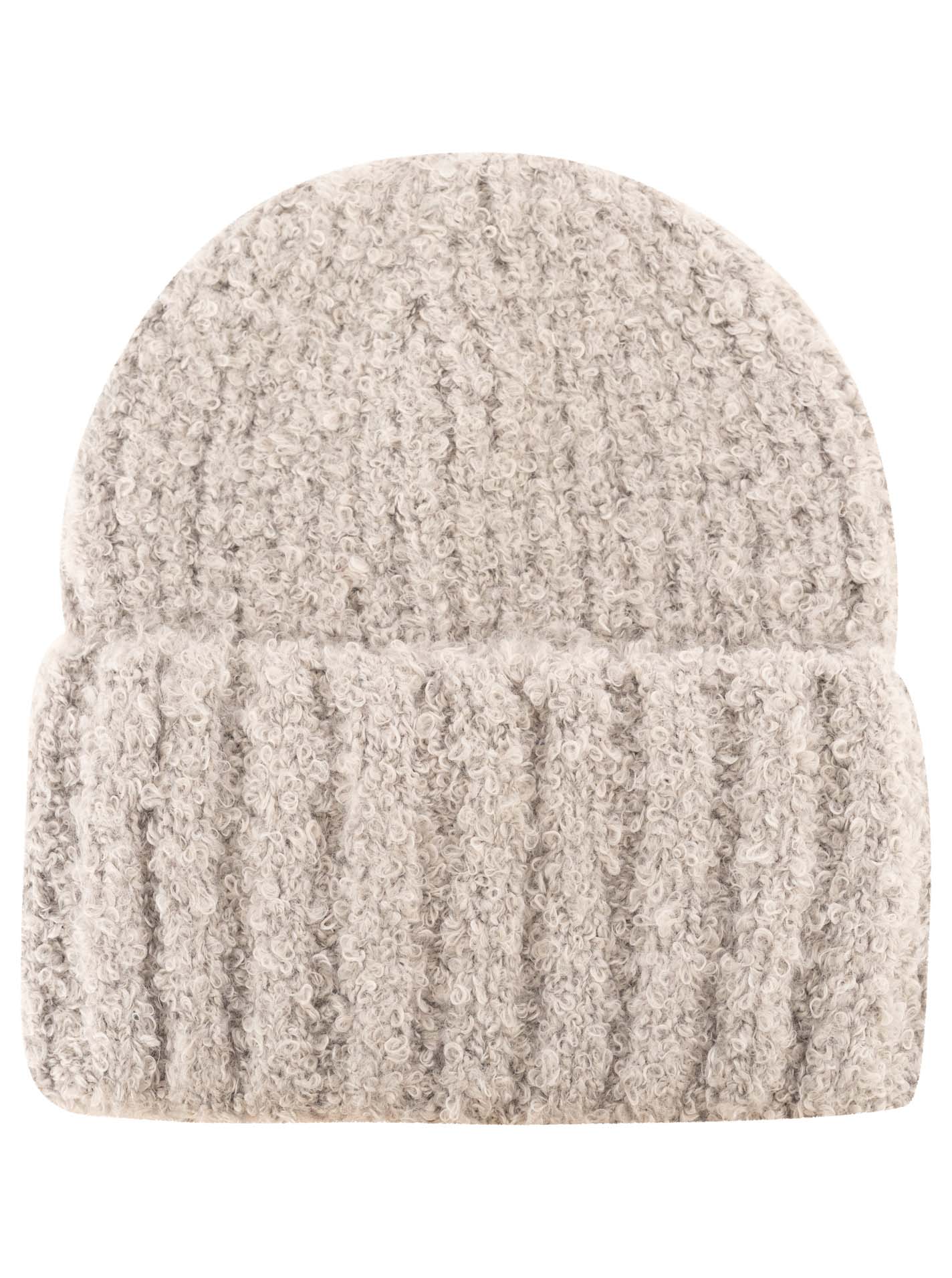 Umschlagmütze Boucle "Uni"
