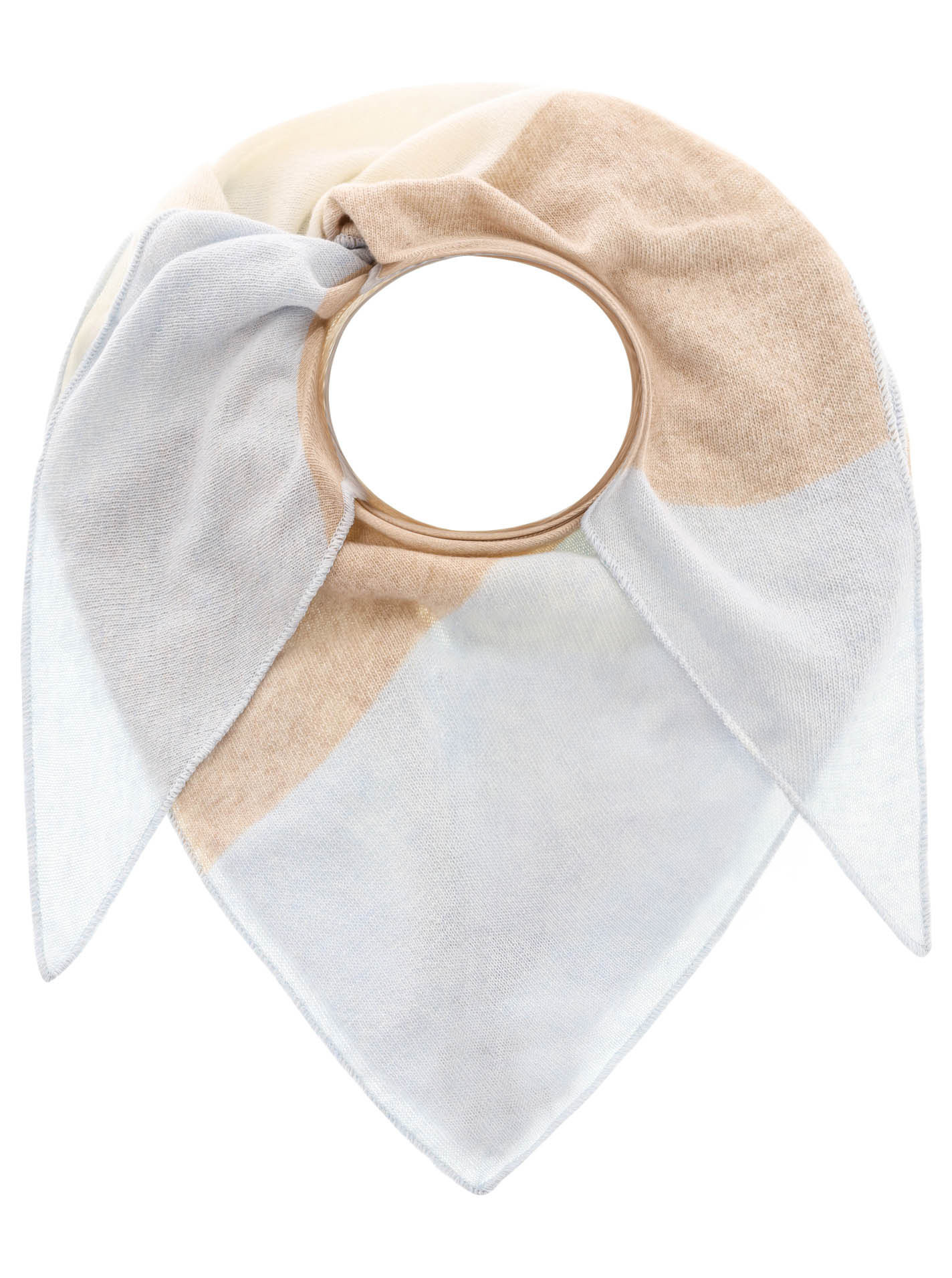 Dreieckstuch Cashmere "Blockstreifen"