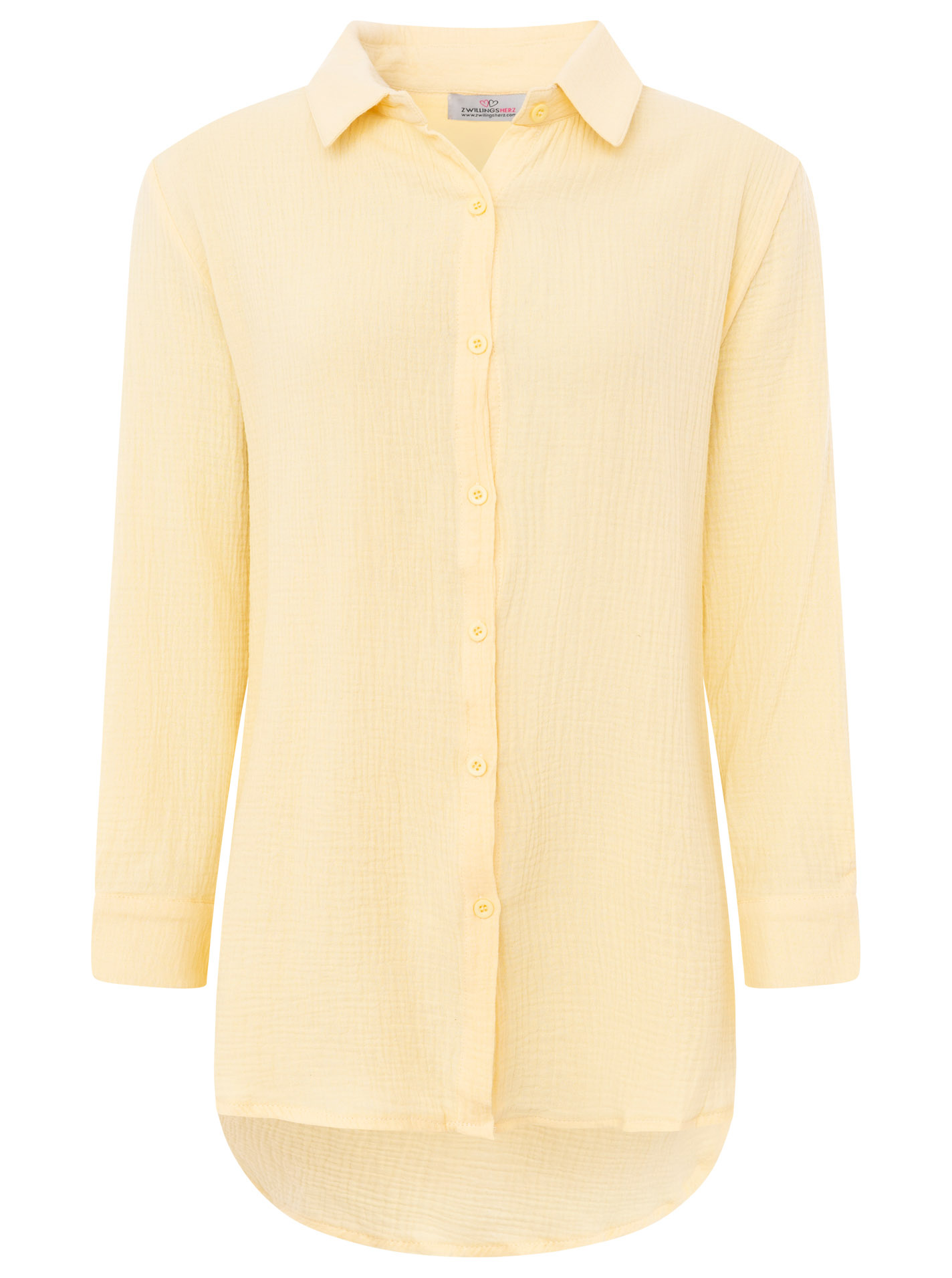 XXL Musselin Bluse "Knopfleiste"