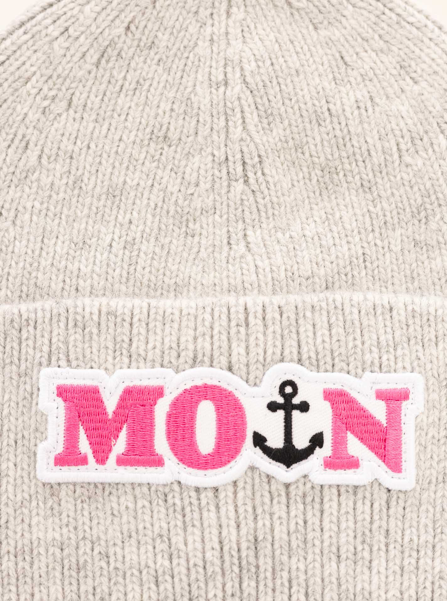 Umschlagmütze Wollmix "Moin"
