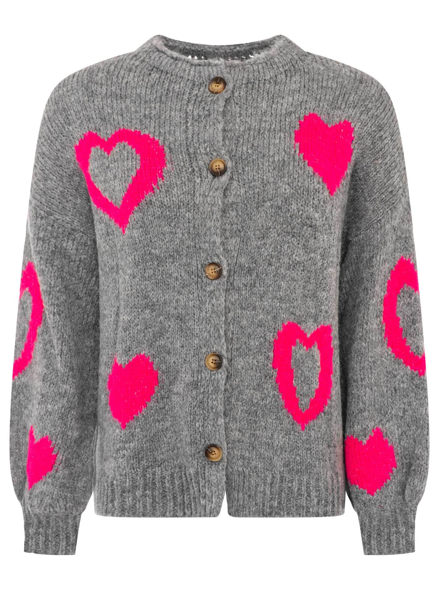 Cardigan Wollmix "Hearts"