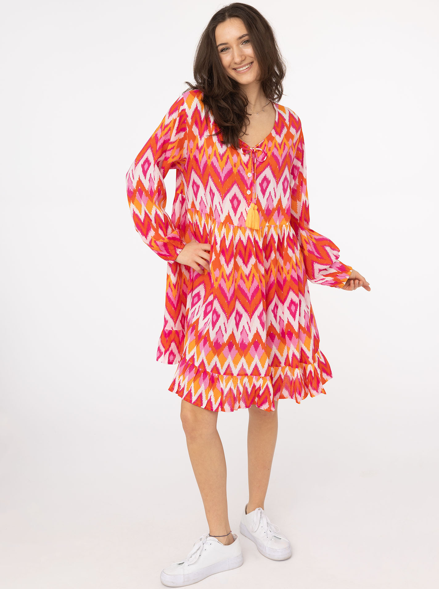 Kleid Viskose "Wilder Zickzack"