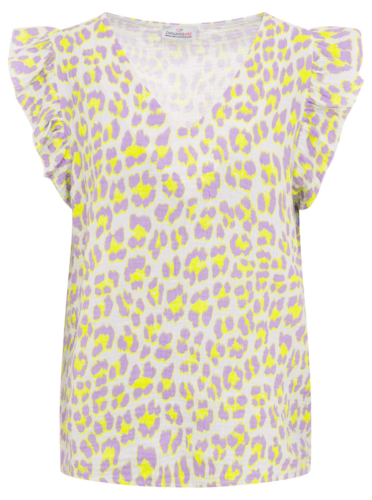 ART69e877d0c5701_077_Bluse_MusselinGiseleLeo_Gelb Musselin Bluse Rüschen "Leo"