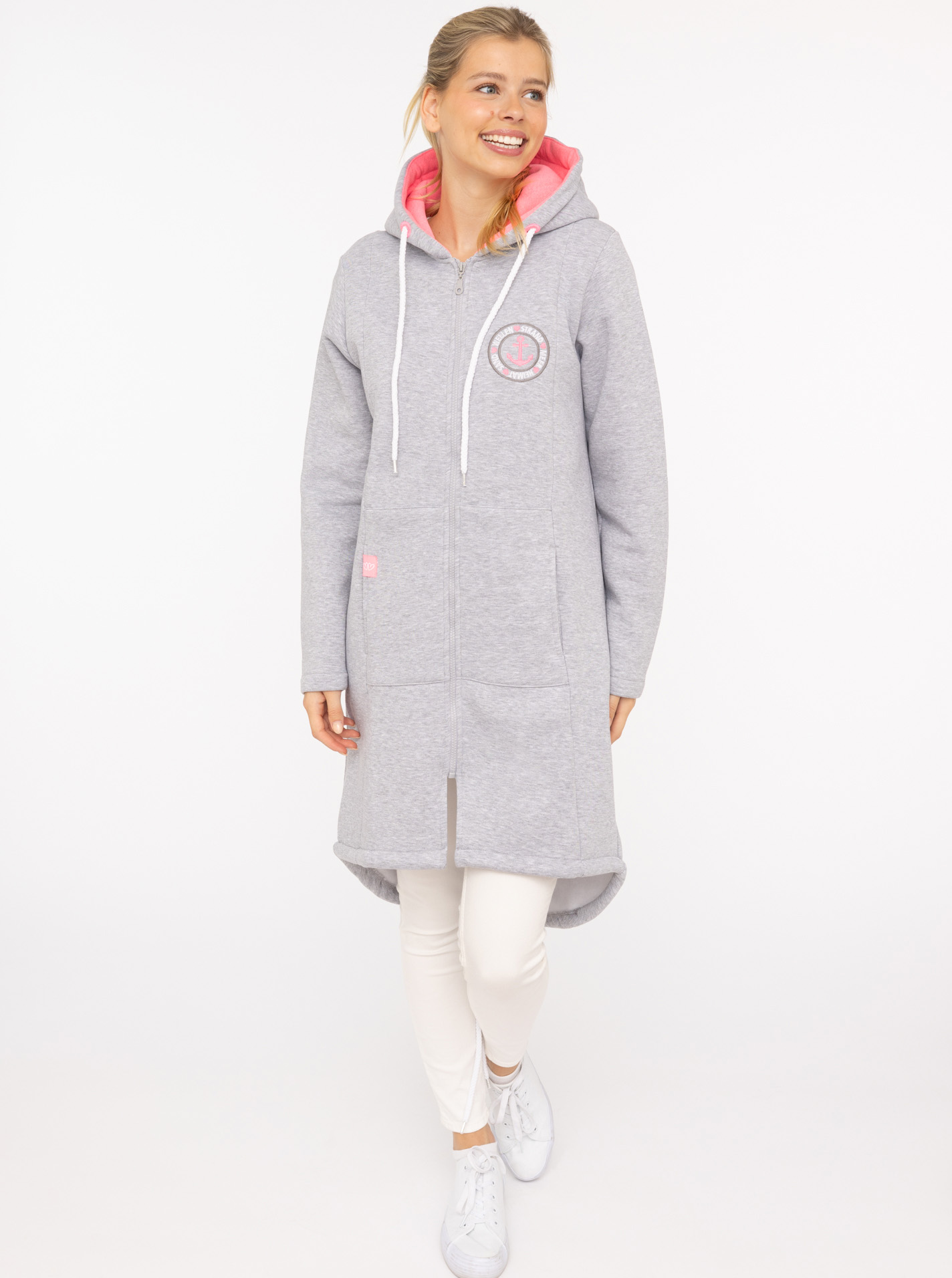 Hoodiemantel "Anker & Strandglück"