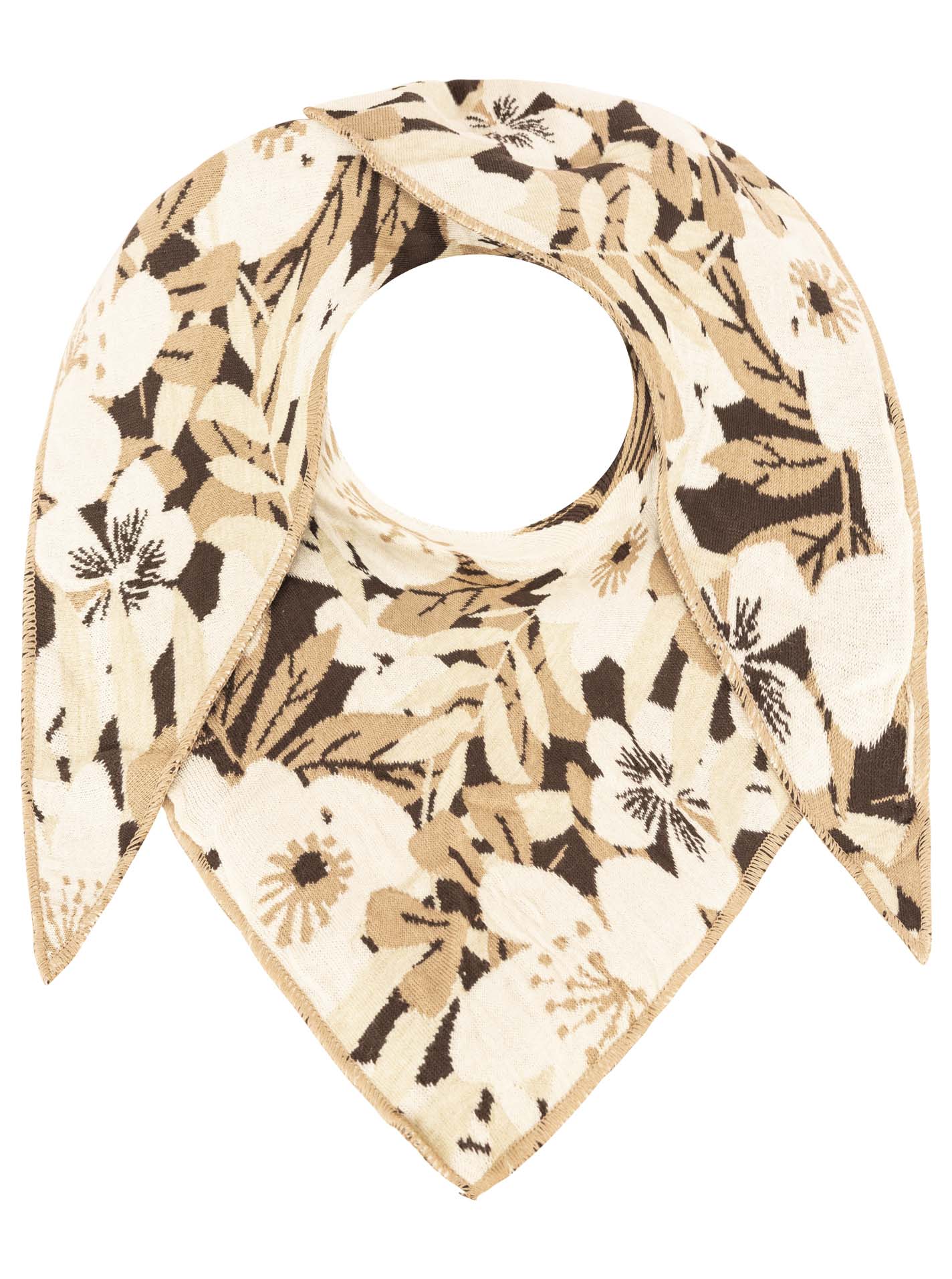 Dreieckstuch BW "Blumen & Sträucher"