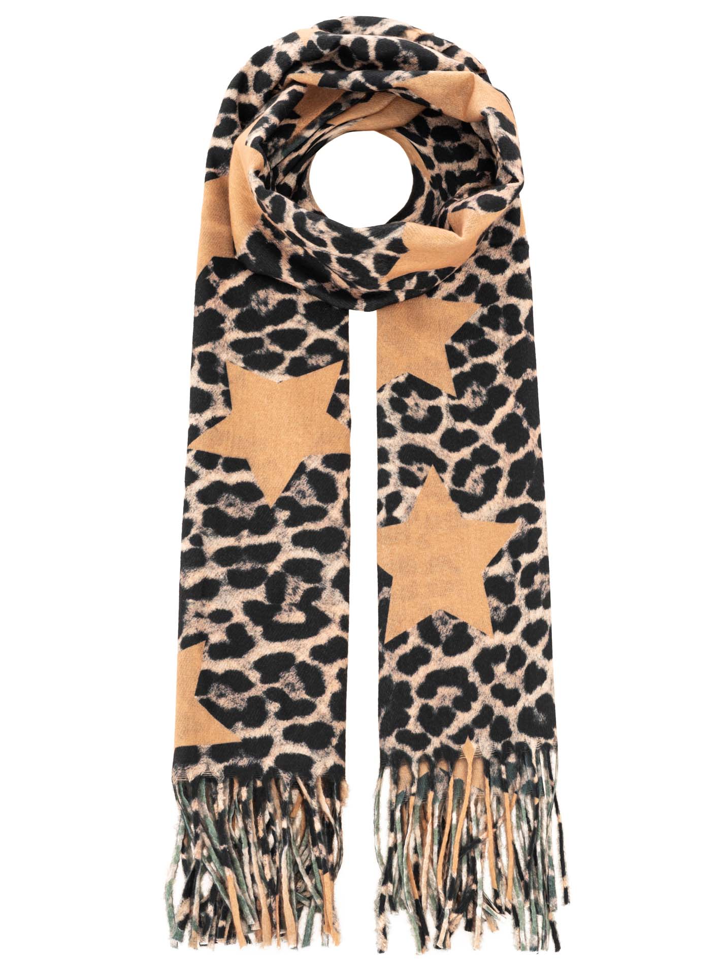 Viskose Mix Schal "Leo Stars"
