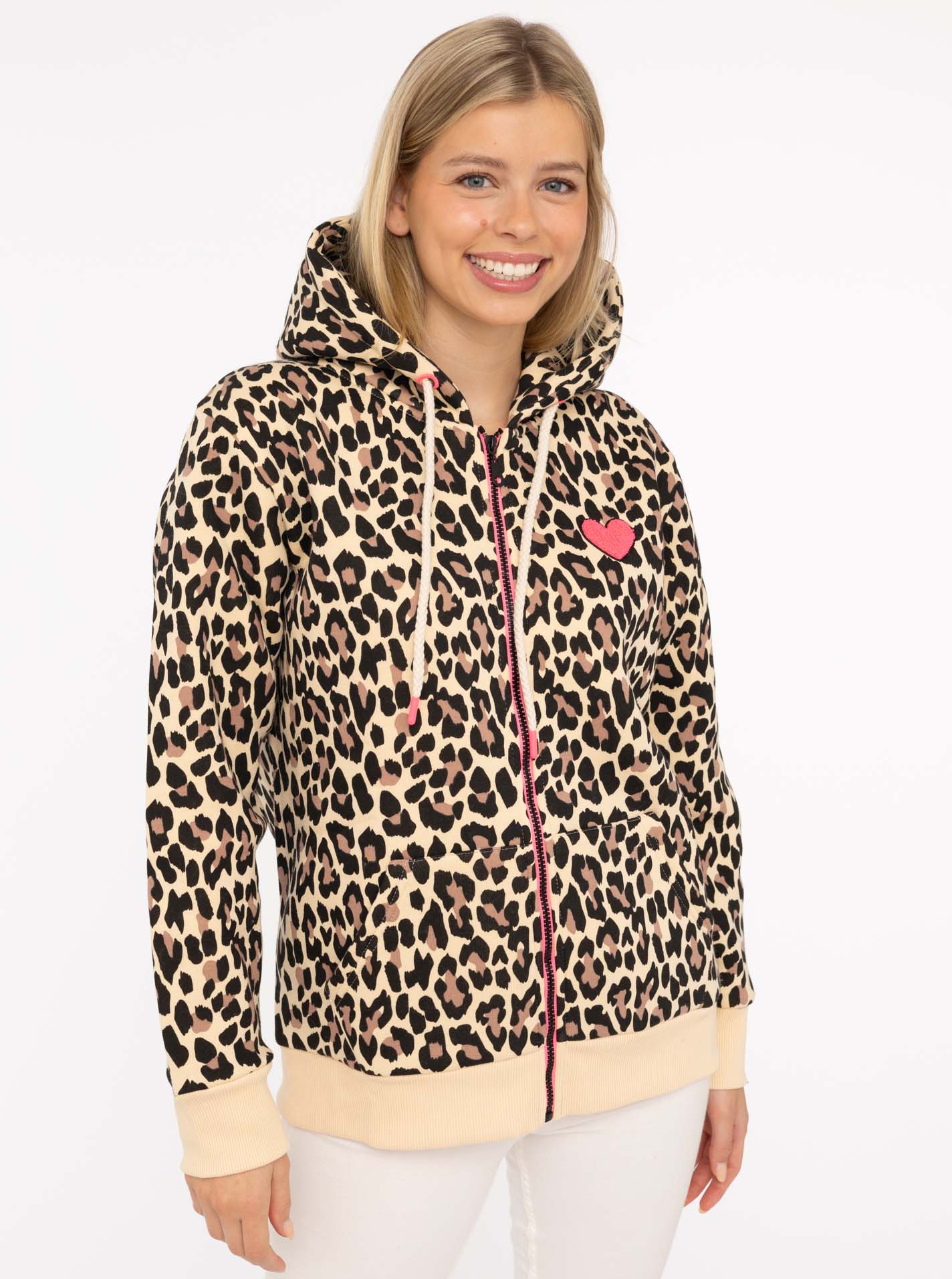 Hoodiejacke "Leo AOP"