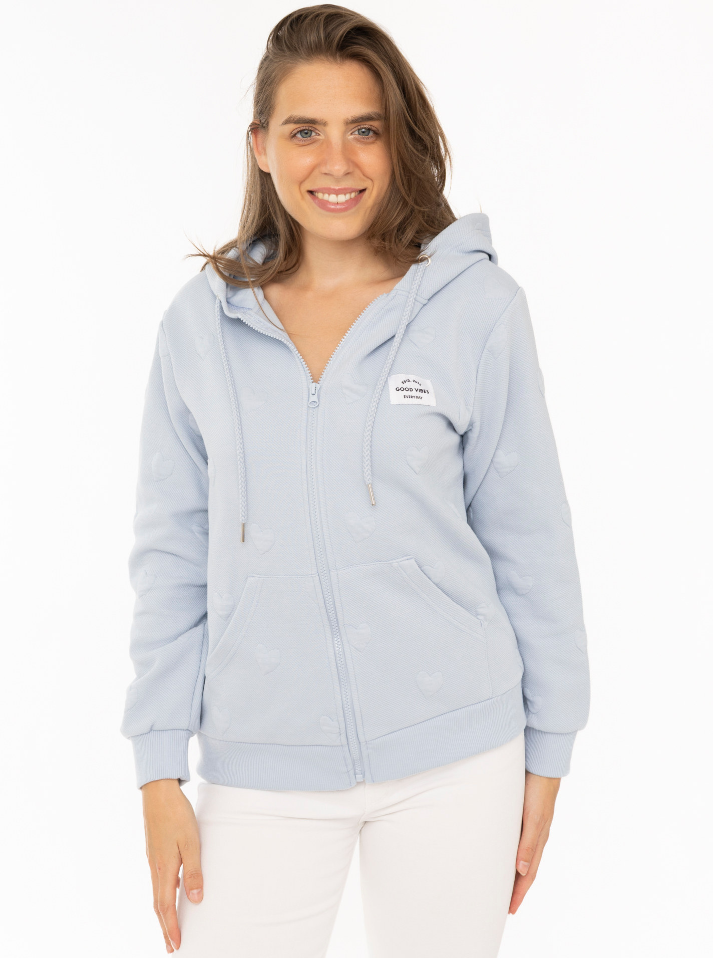 Hoodiejacke "Zwillingsherz Love"