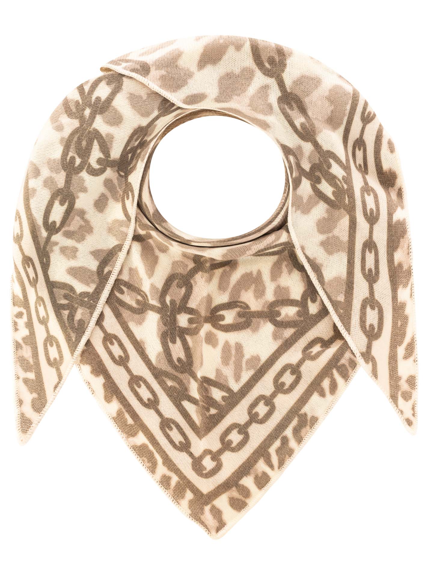 Dreieckstuch Cashmere Mix "Chain & Paisley"
