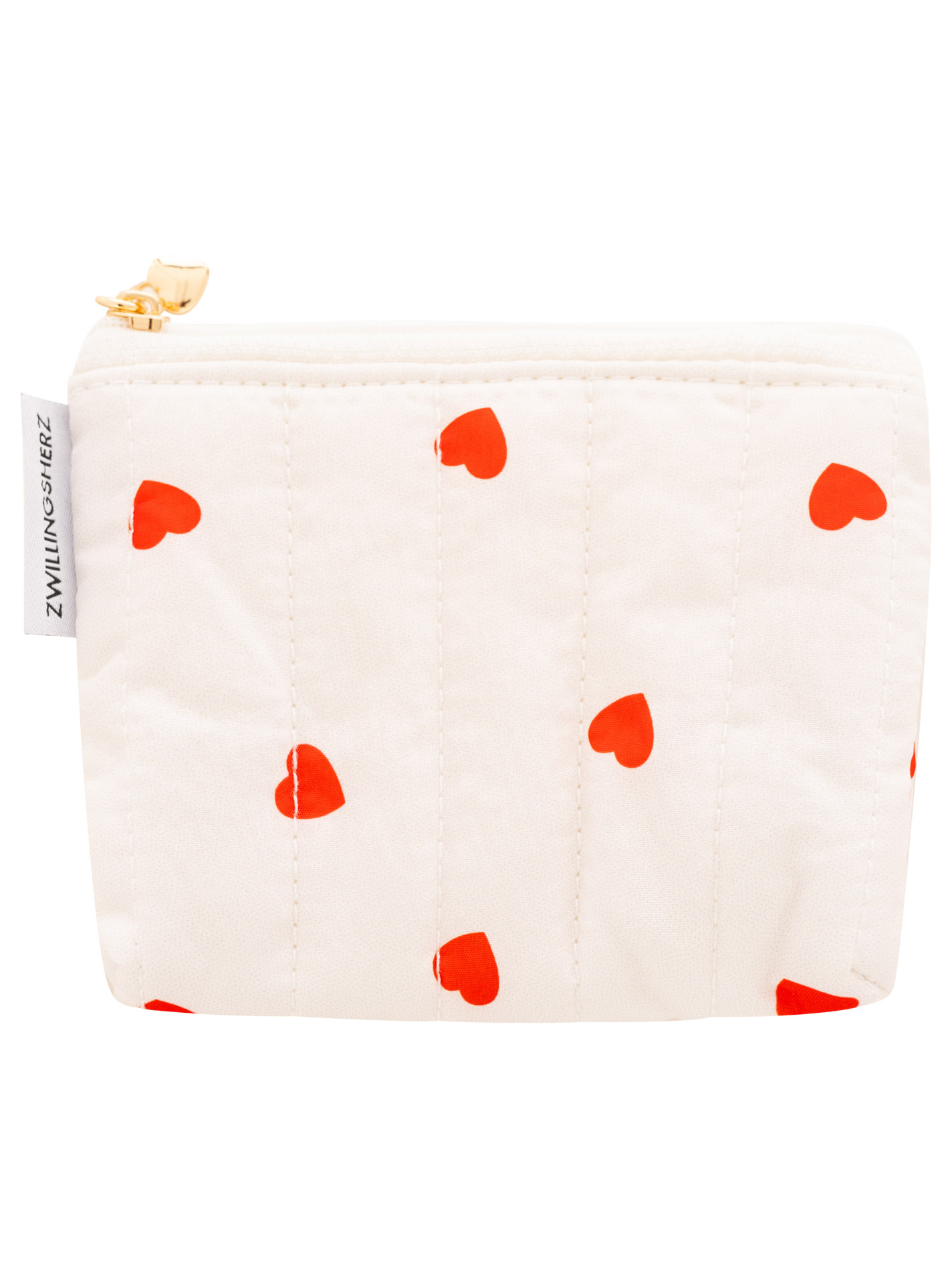 Kosmetiktasche "Kleine Herzen & Punkte"