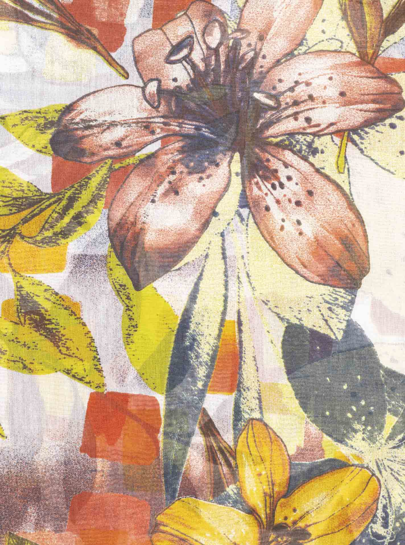 Schal BW/Seide "Lily Stories"