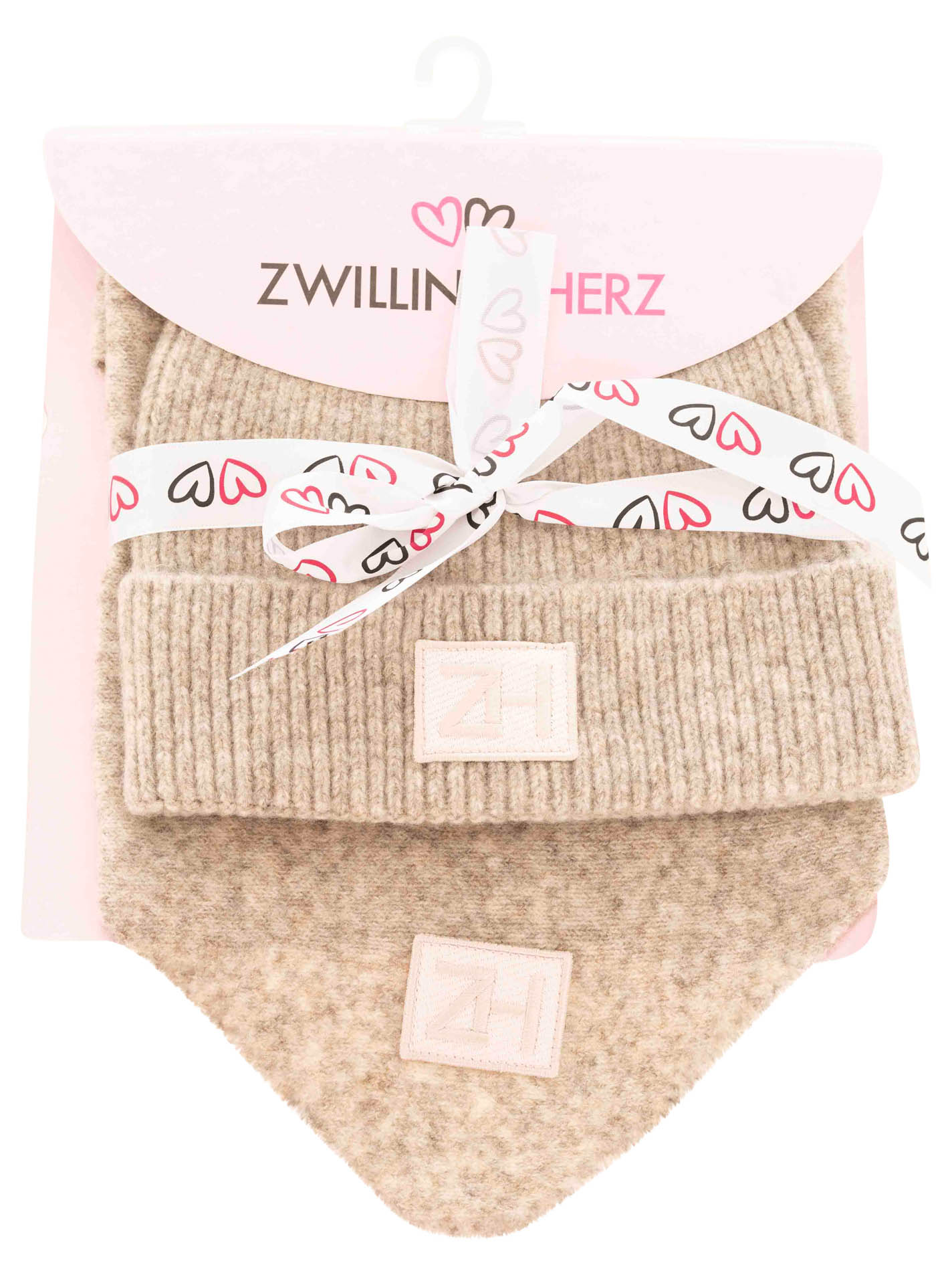 Geschenk Set Mütze & Dreieckstuch "Patch"