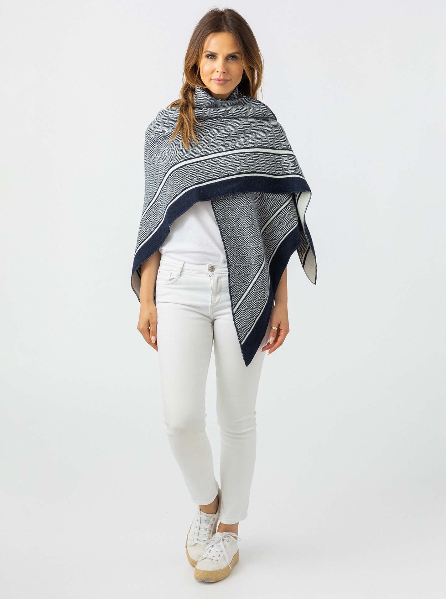 Dreieckstuch Kaschmir "Labyrinth Story"