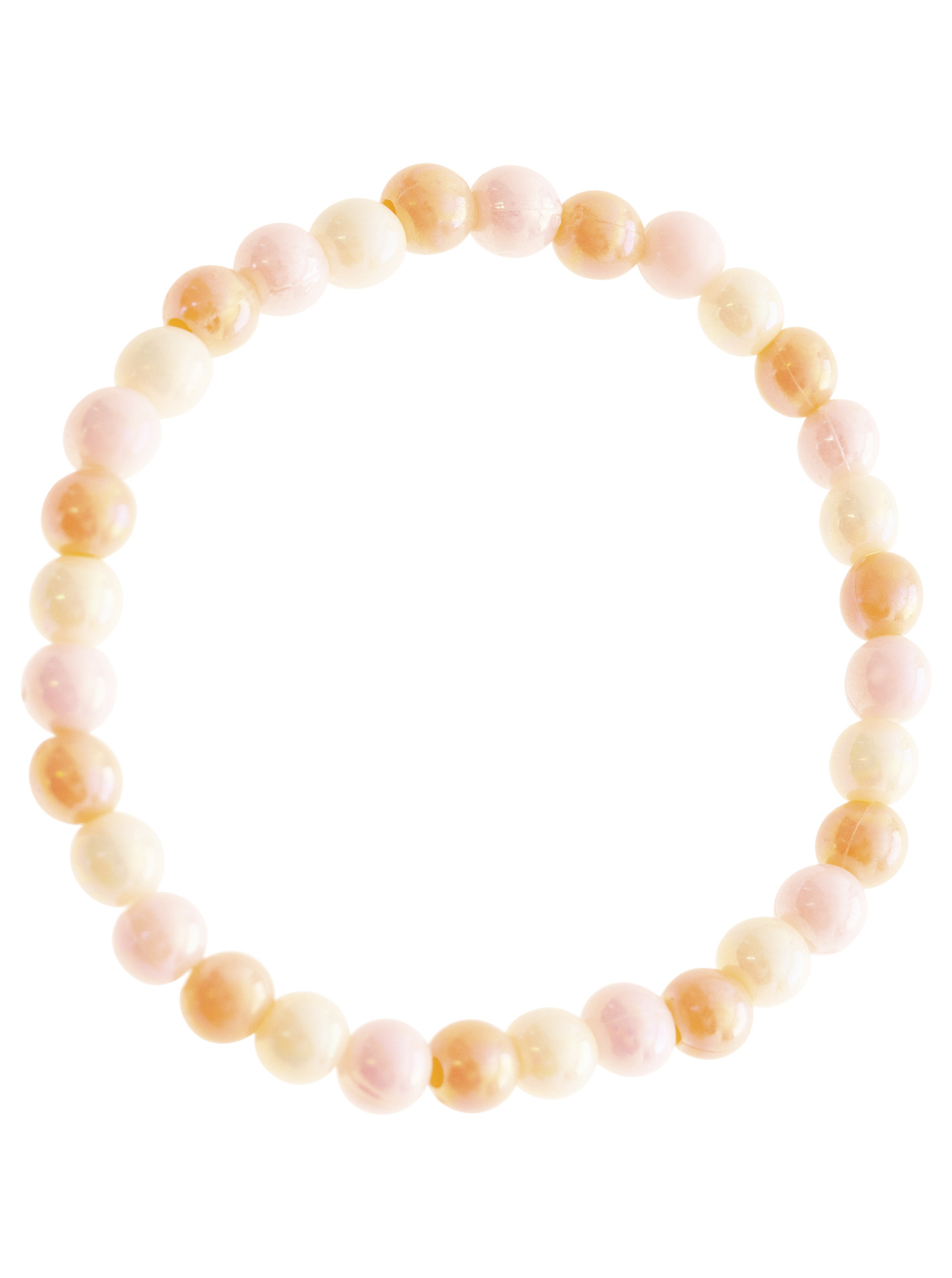 Armband 10er Set "Kleine Leuchtende Perlen Farbmix"