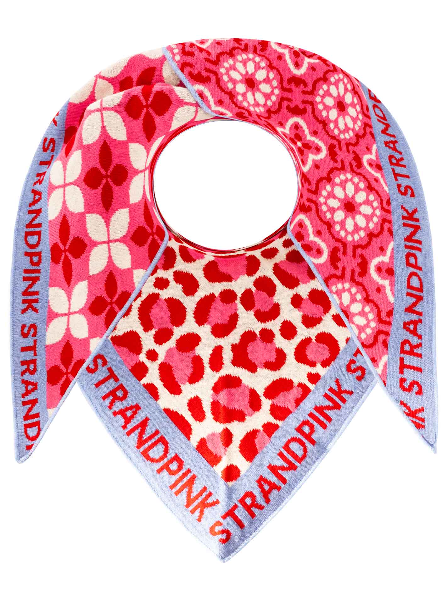 Dreieckstuch BW "Strandpink Muster Mix"