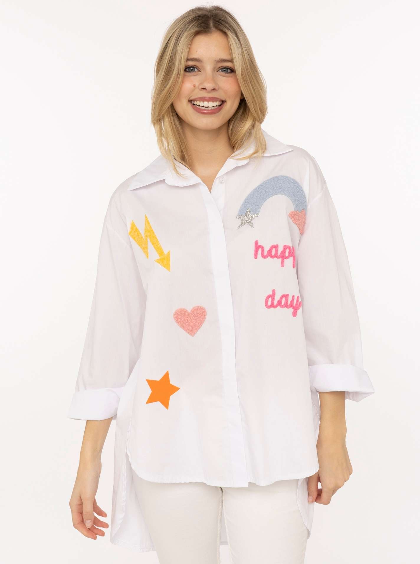 Oversize Bluse "Happy Day"