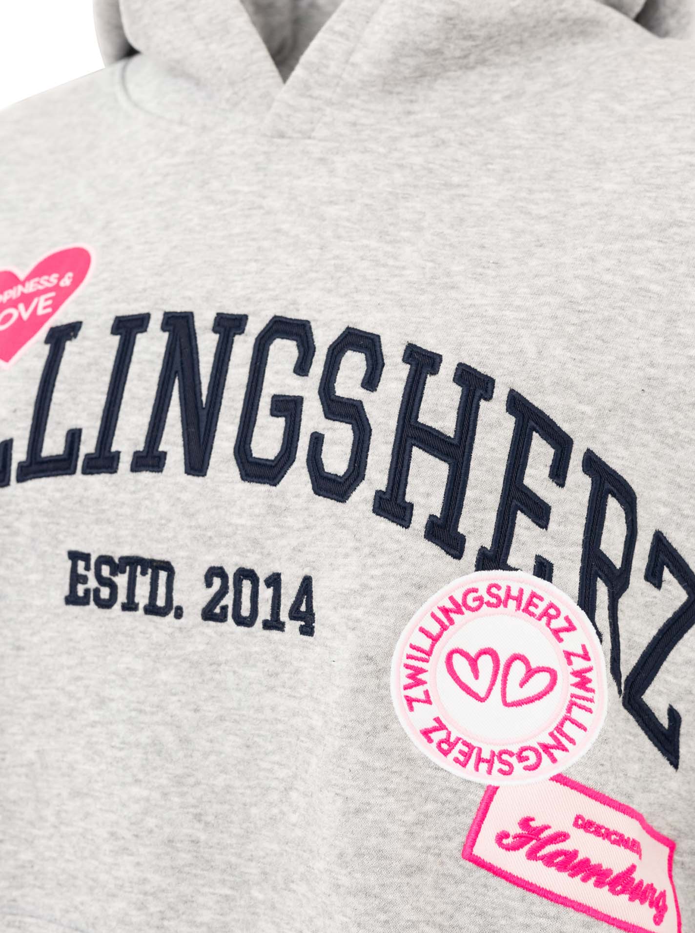 Oversize Hoodie "Zwillingsherz Patches"