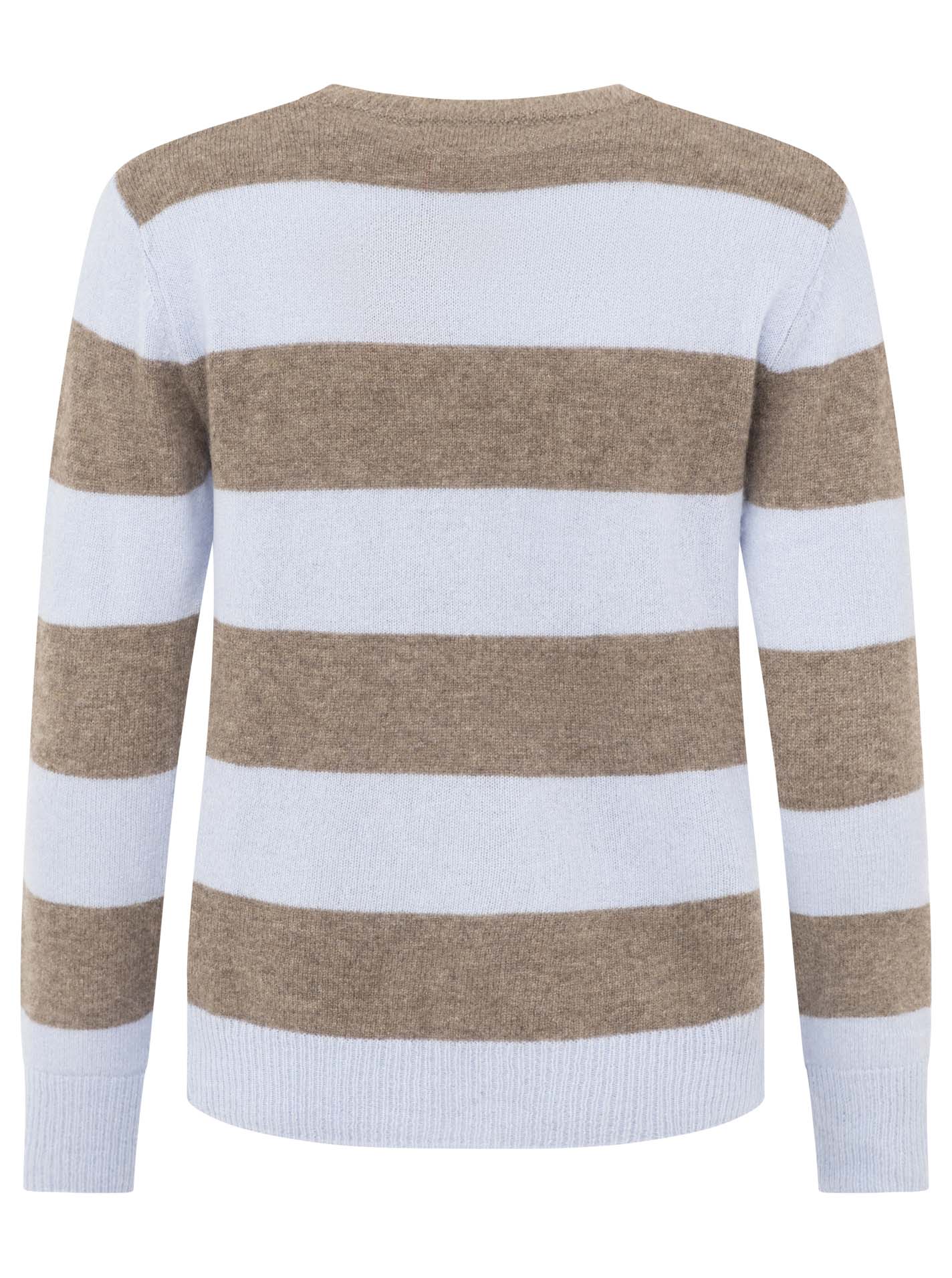 100% Kaschmir Pullover "Blockstreifen"