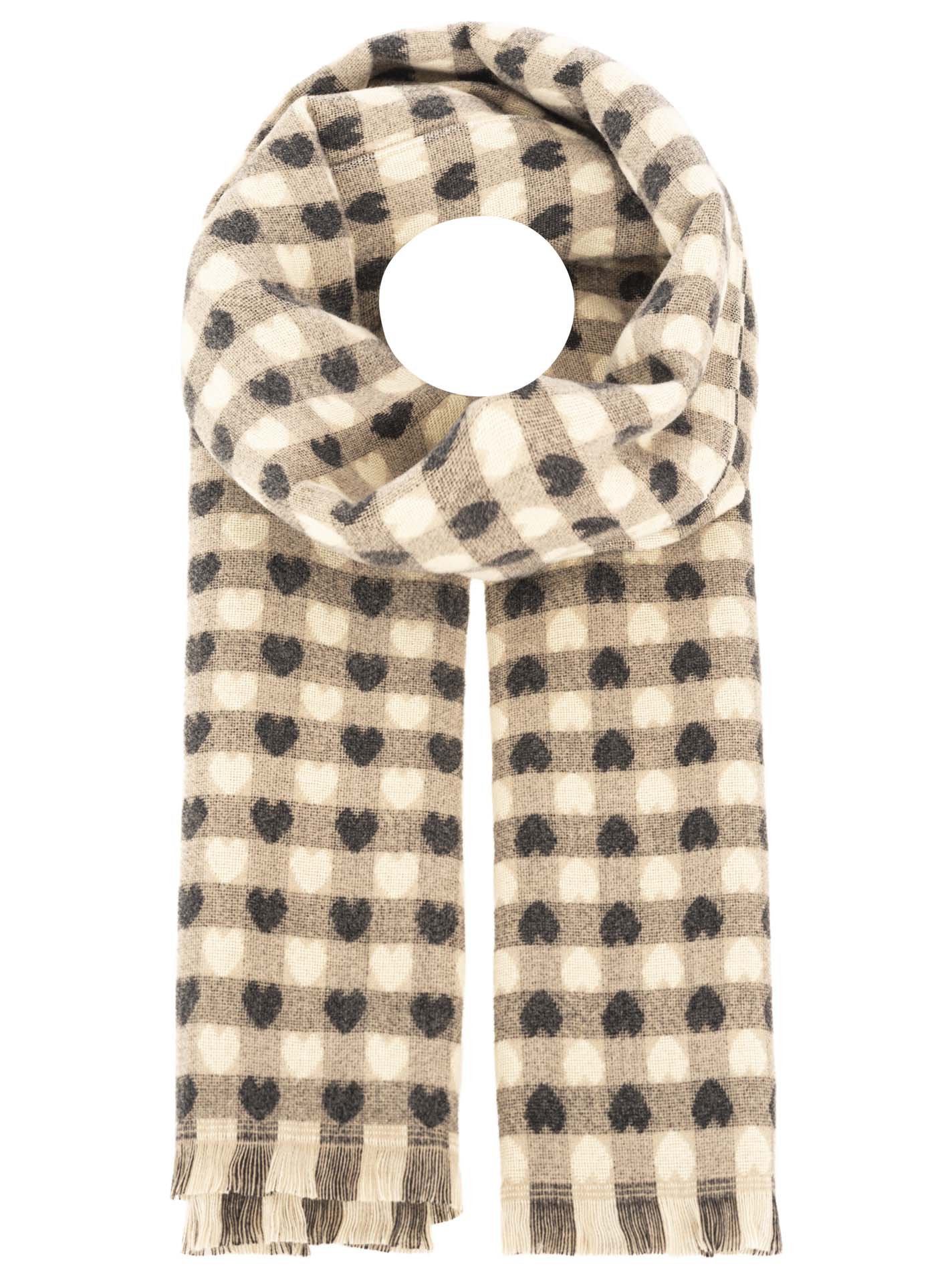 Kuschelschal "Winter & Herzen"