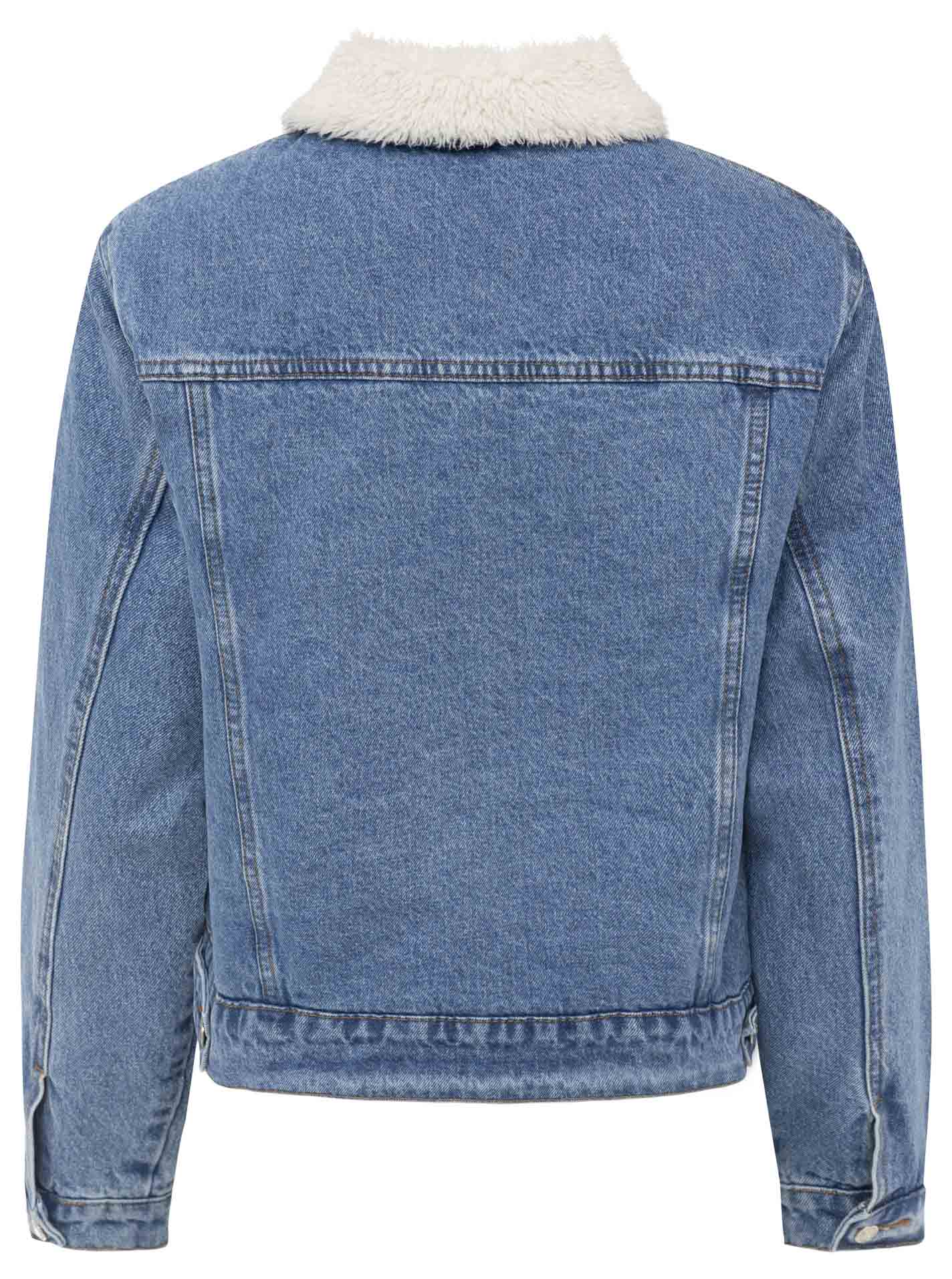 Jeansjacke "Teddyfell"