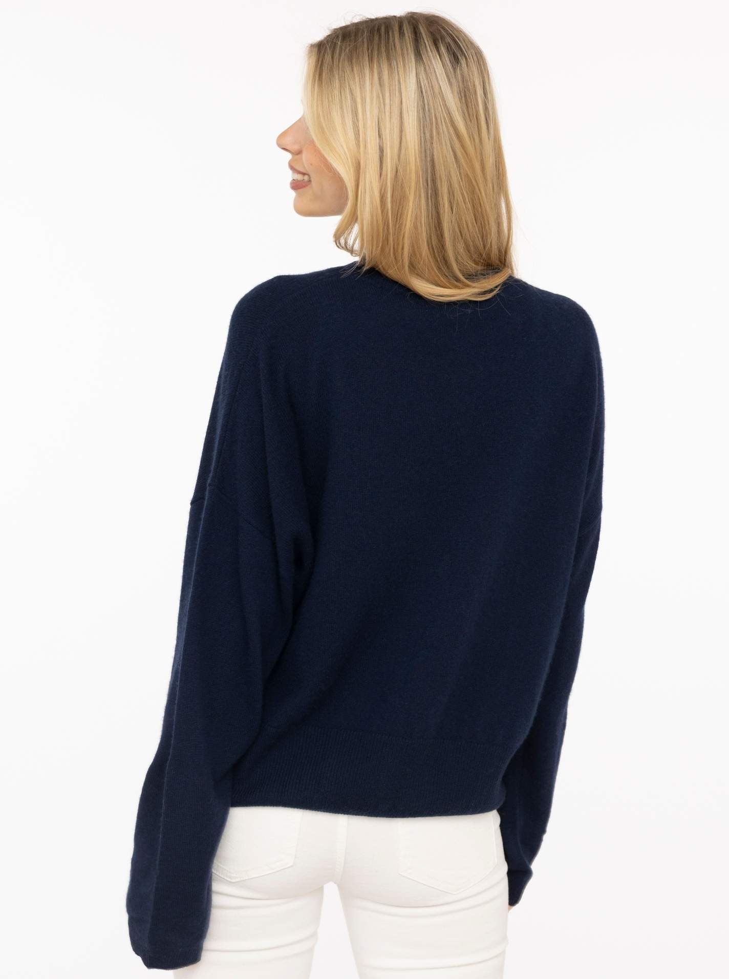100% Cashmere Kastiger Rundhalspullover