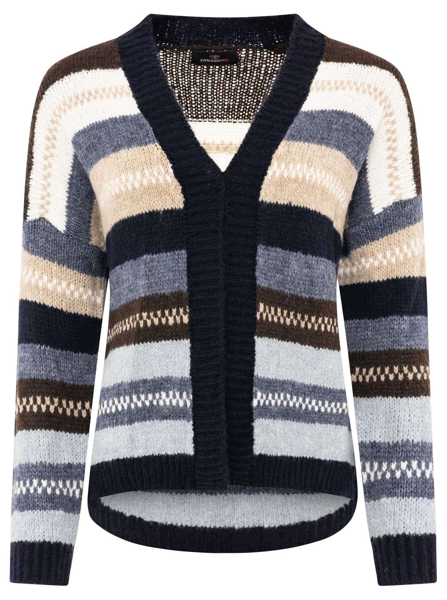 Cardigan Wollmix "Stripes"
