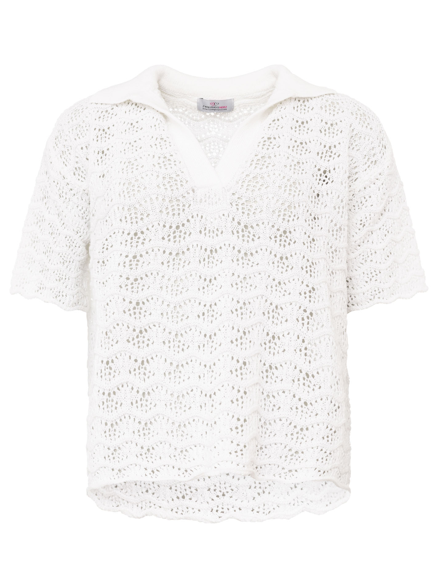 Polo Strick Shirt "Ajour"