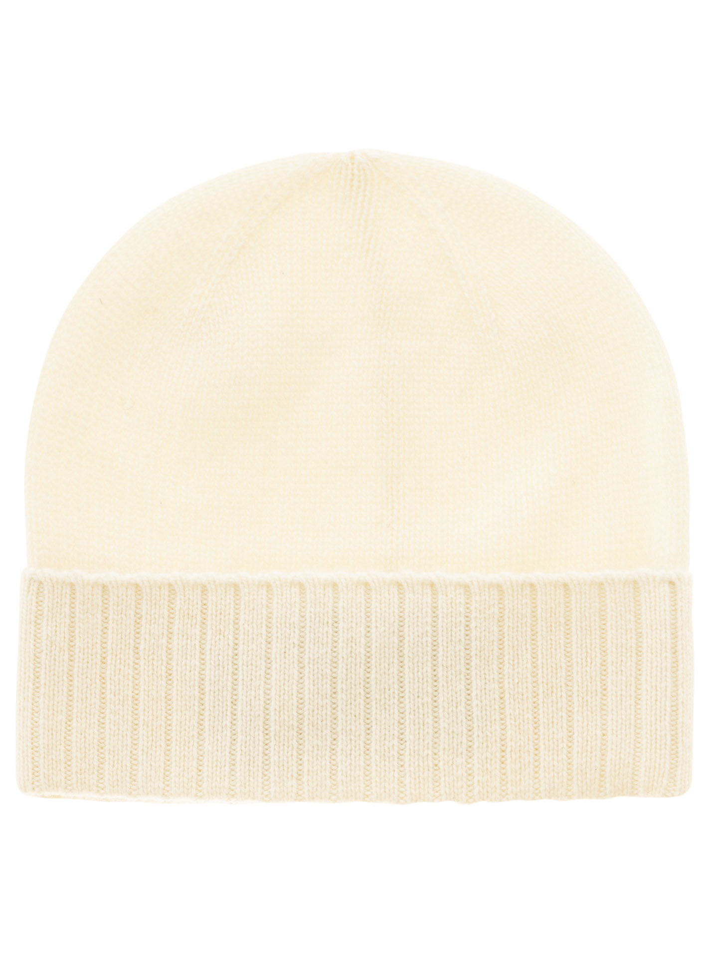 100% Cashmere Mütze gerippter Umschlag