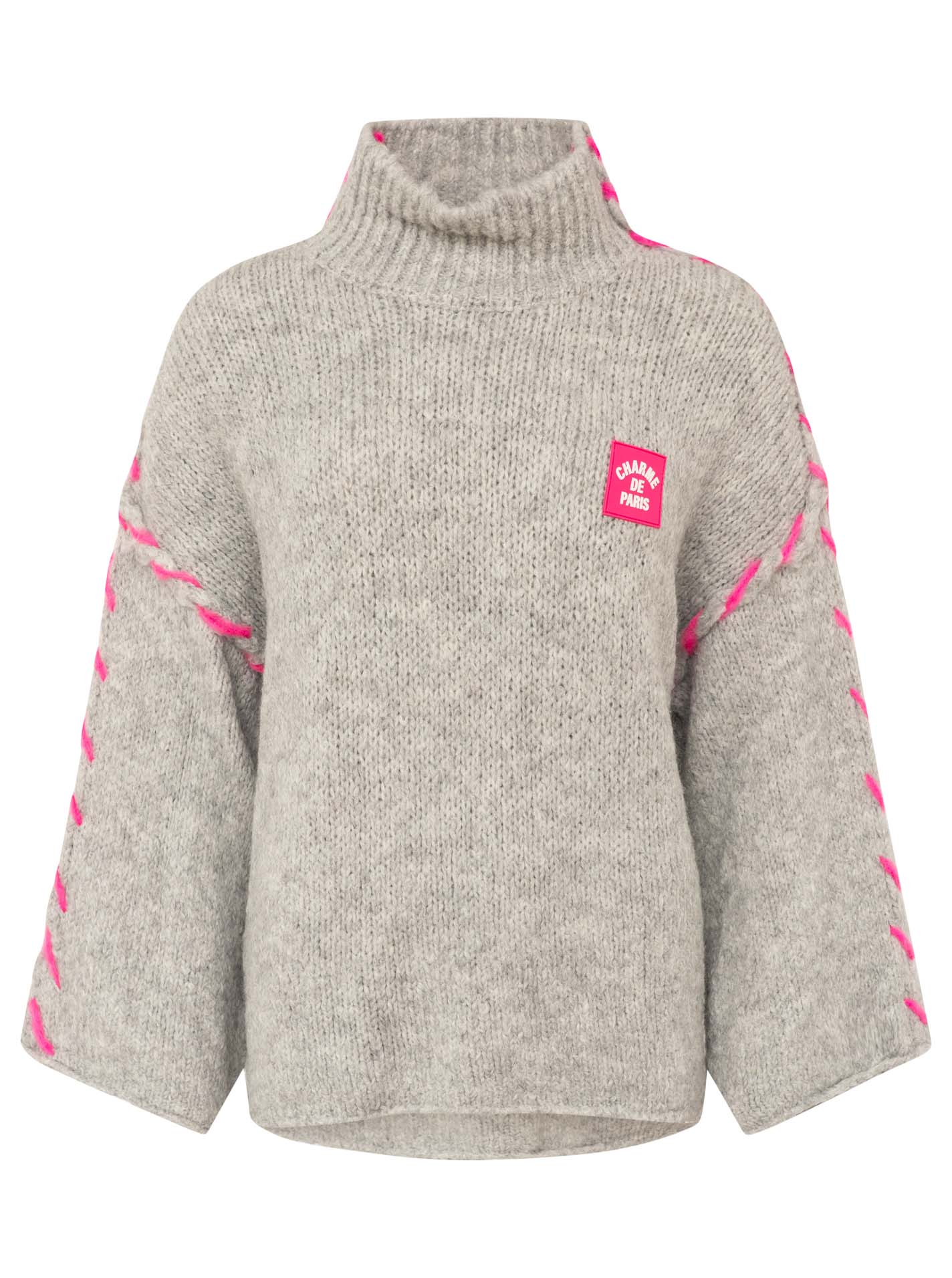 Oversize Wollmix Pullover "Stitch"