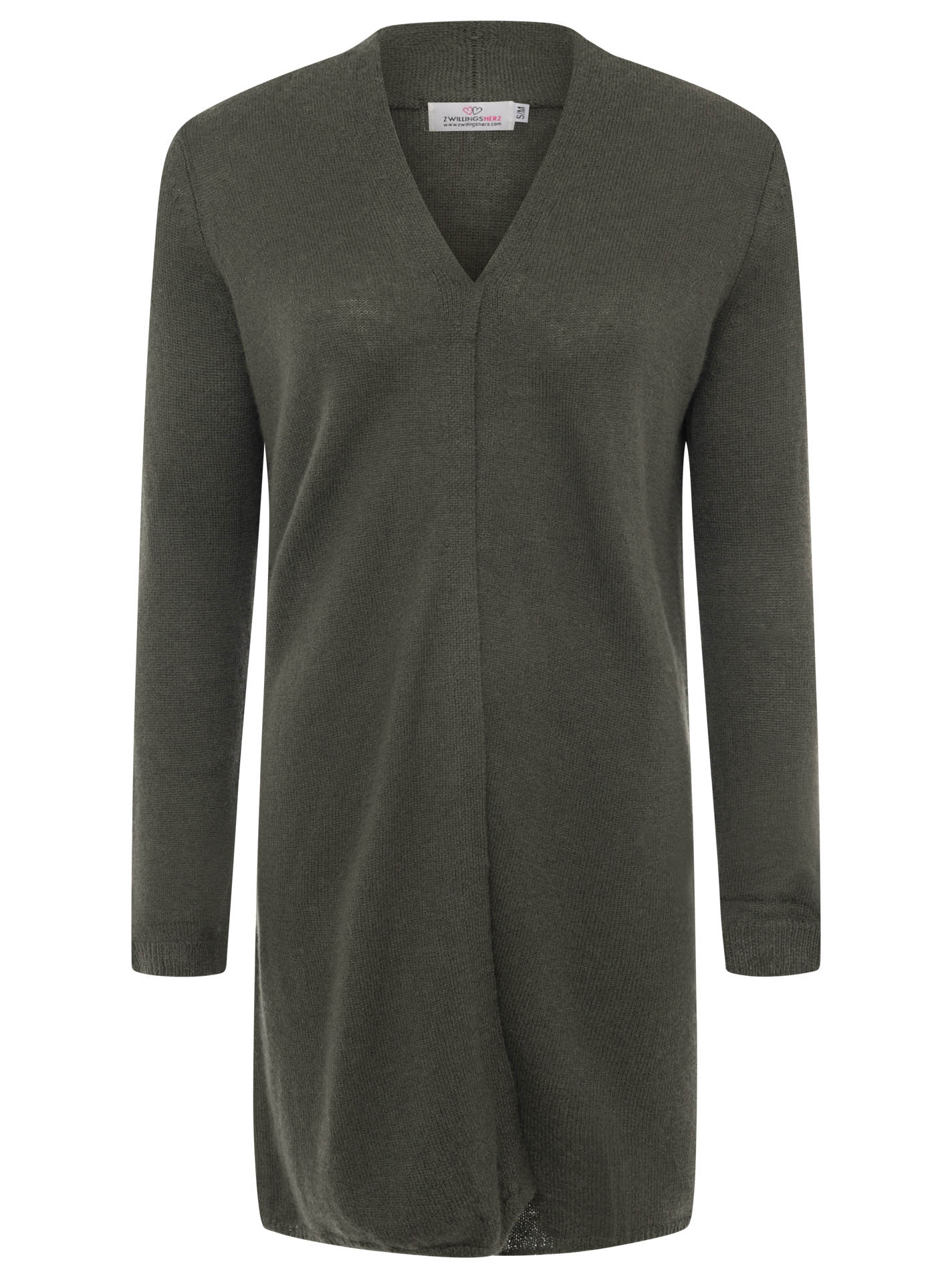 100% Cashmere XXL Strickjacke Lang "Uni"