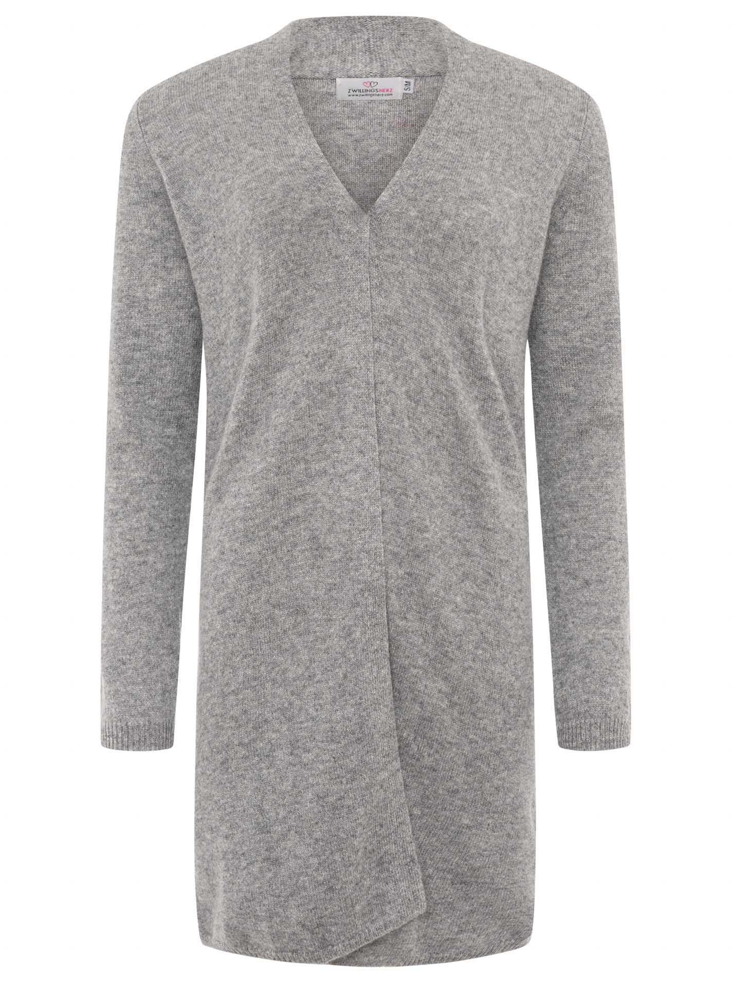 100% Cashmere XXL Strickjacke Lang "Uni"