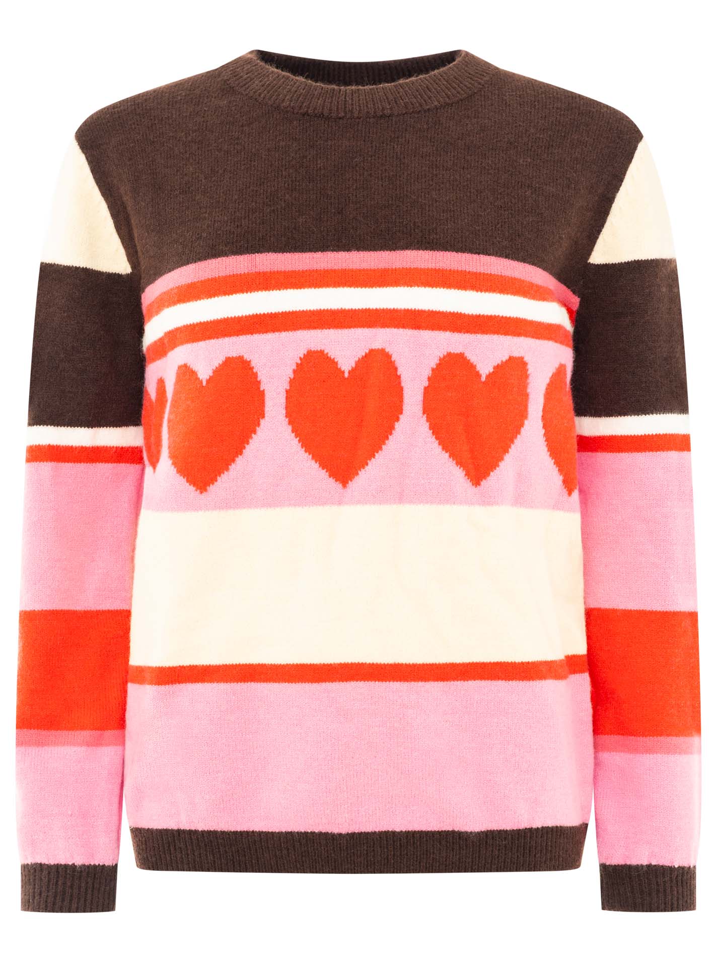 Sweatshirt "Herzen Streifen"