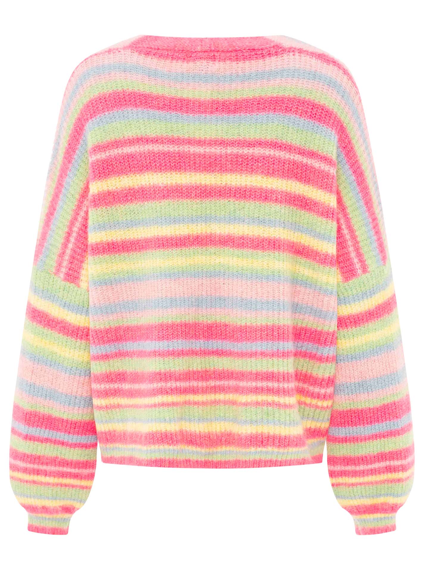 Oversize Cardigan "Neonstreifen"