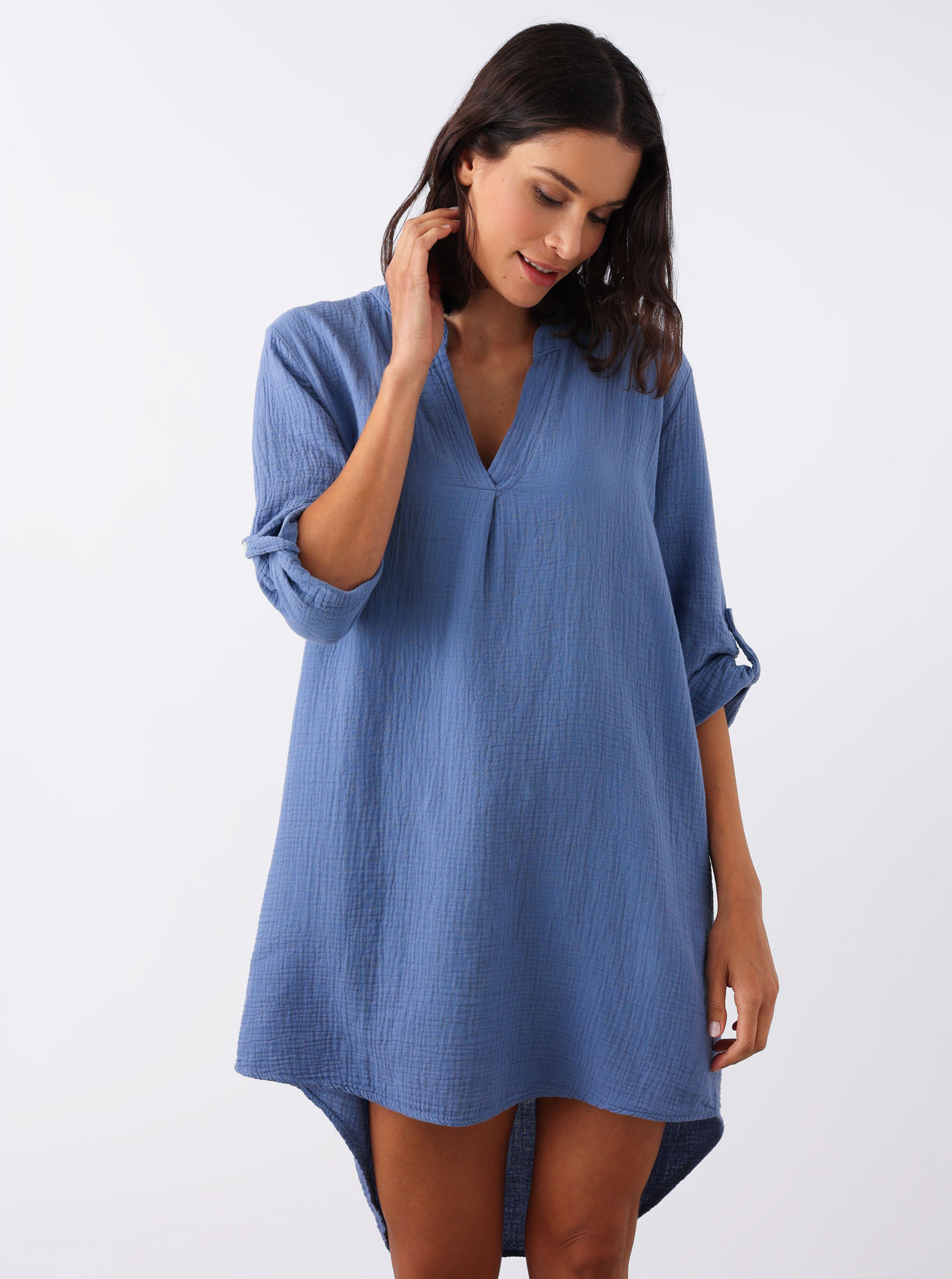 Musselin-Tunika BW "Rom"