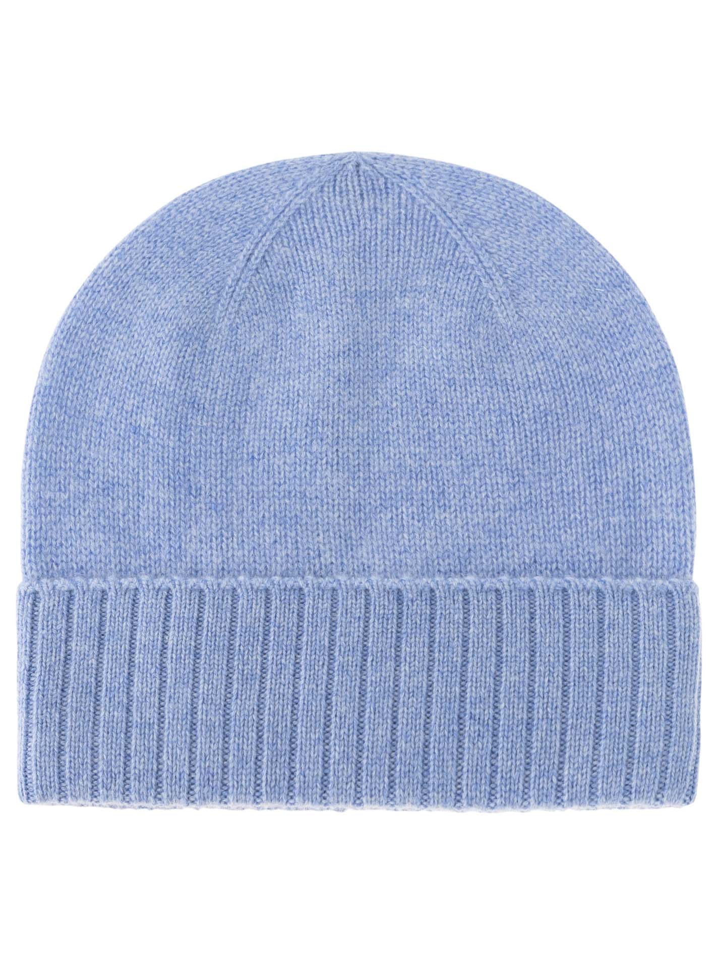 100% Cashmere Mütze gerippter Umschlag