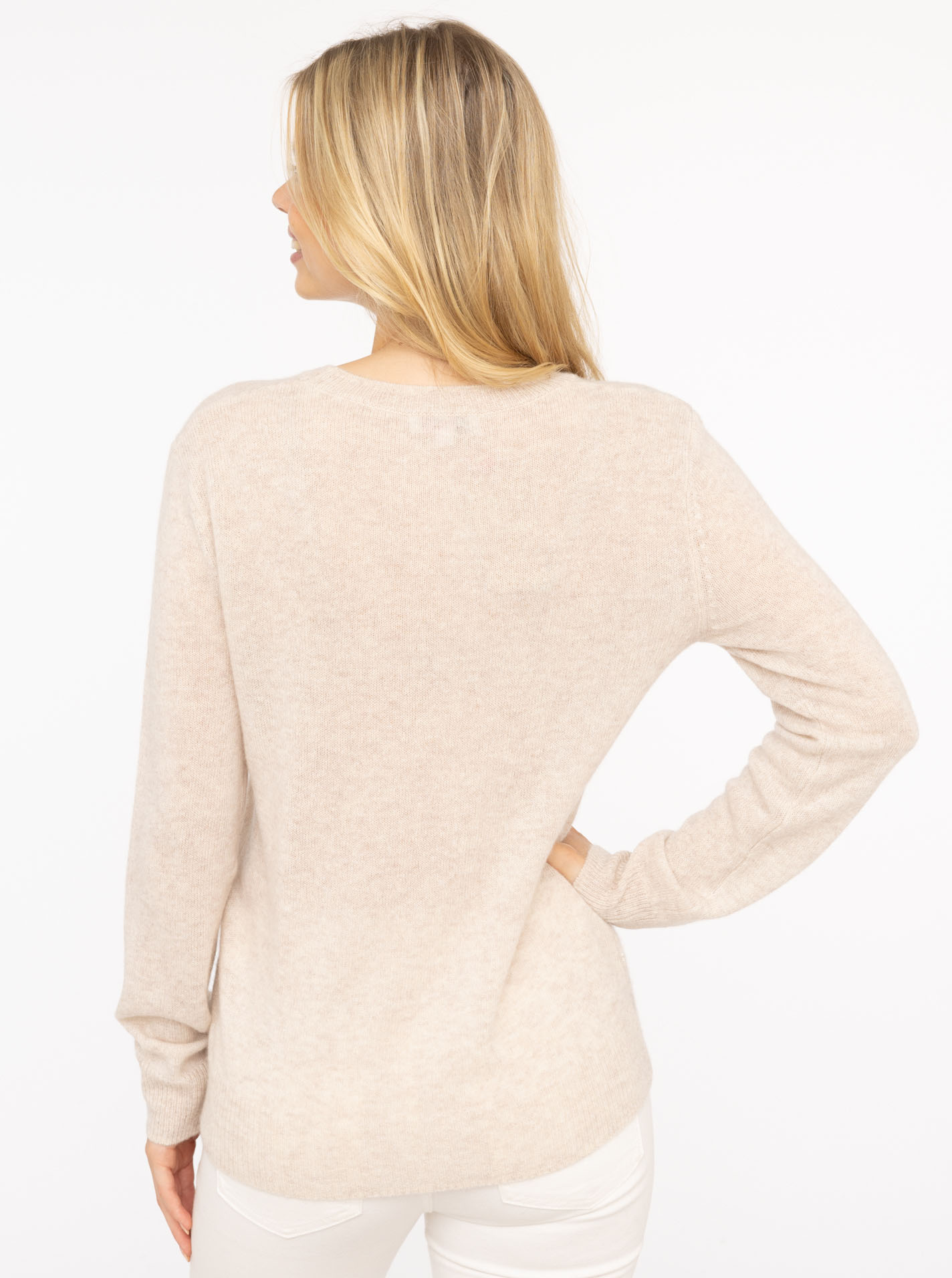 100% Cashmere Rundhals Pullover "LOVE"