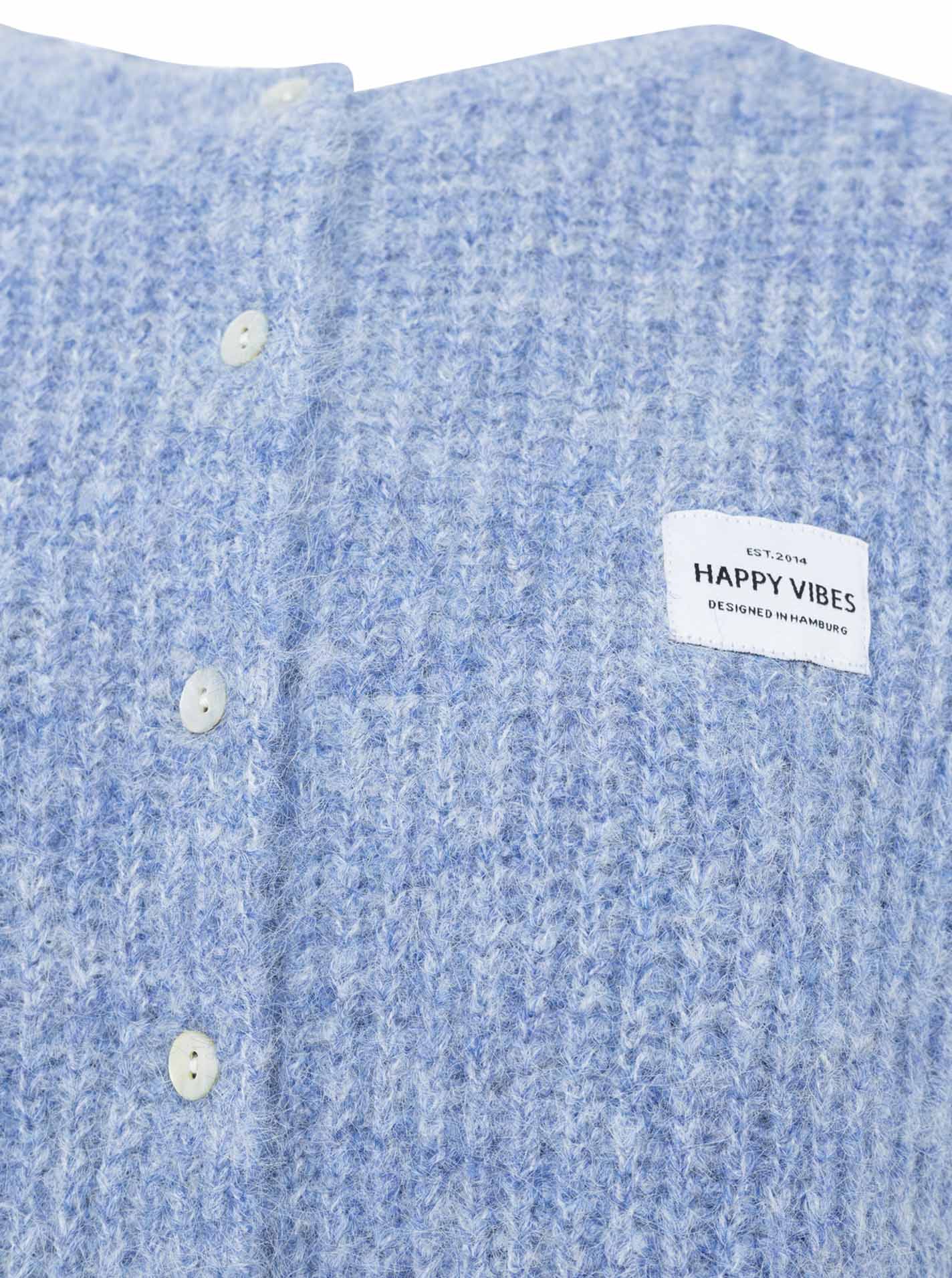 Strickweste mit Knöpfen und Patch