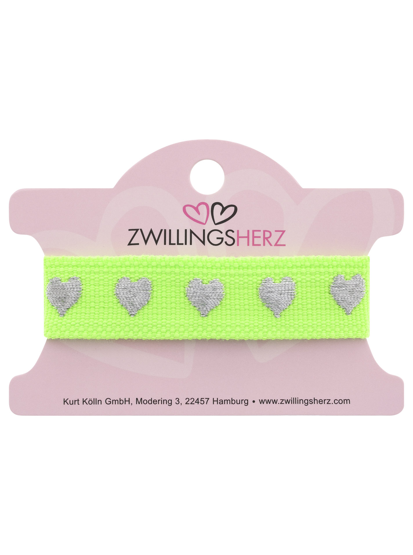Armband 10er Set "Neon Herzen"