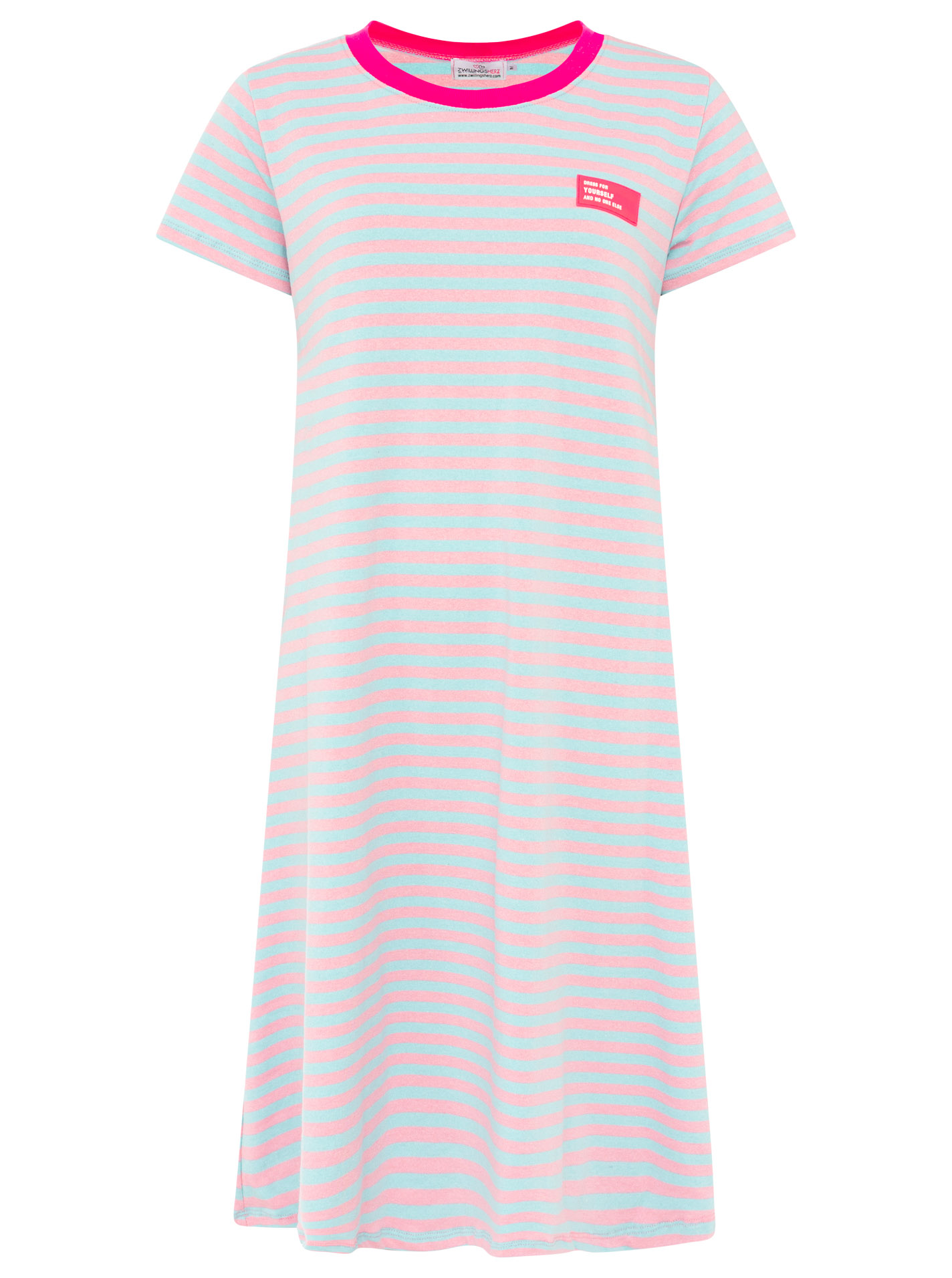 Sweat Kleid "Neon Streifen"