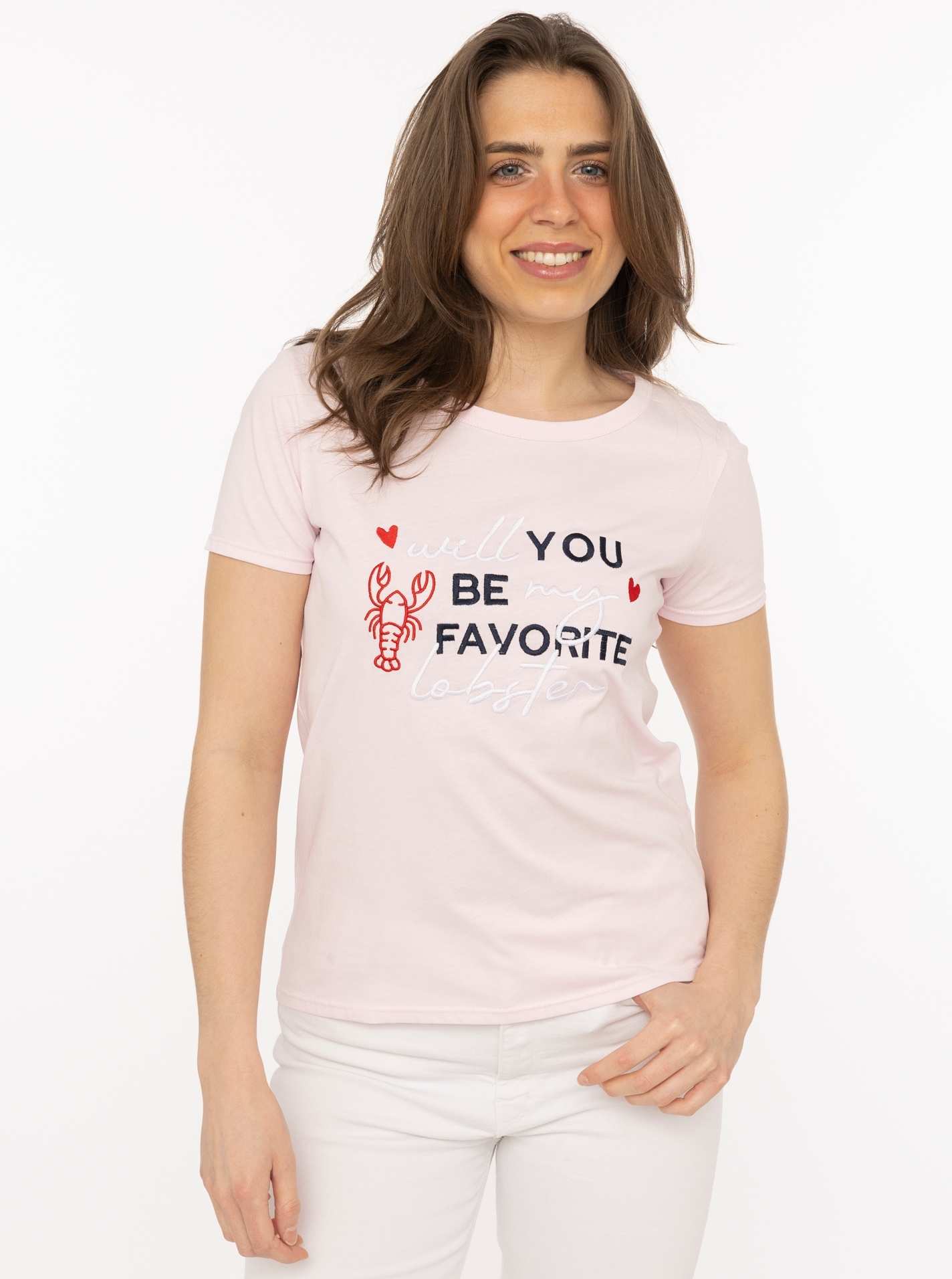 ART69ccdbe355f91_022_Model_T-Shirt_Lobster_47034_022_Rosa T-Shirt "Lobster"