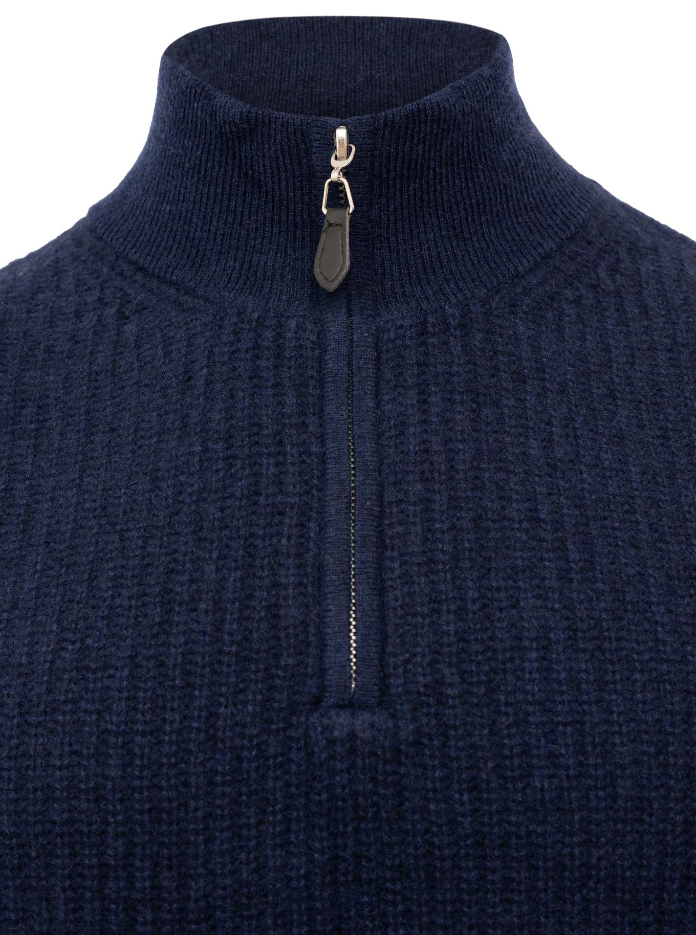 100% Cashmere Herren Troyer Grobstrick