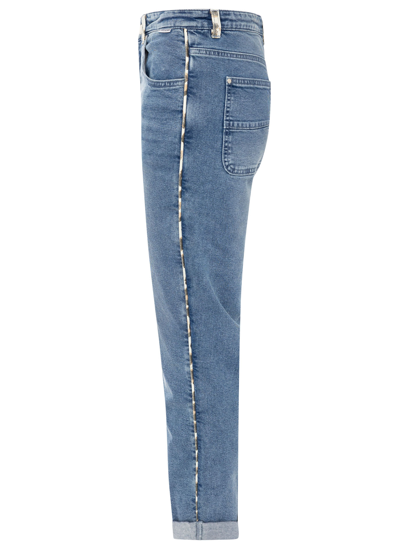 Cropped Jeans "Leo Details"