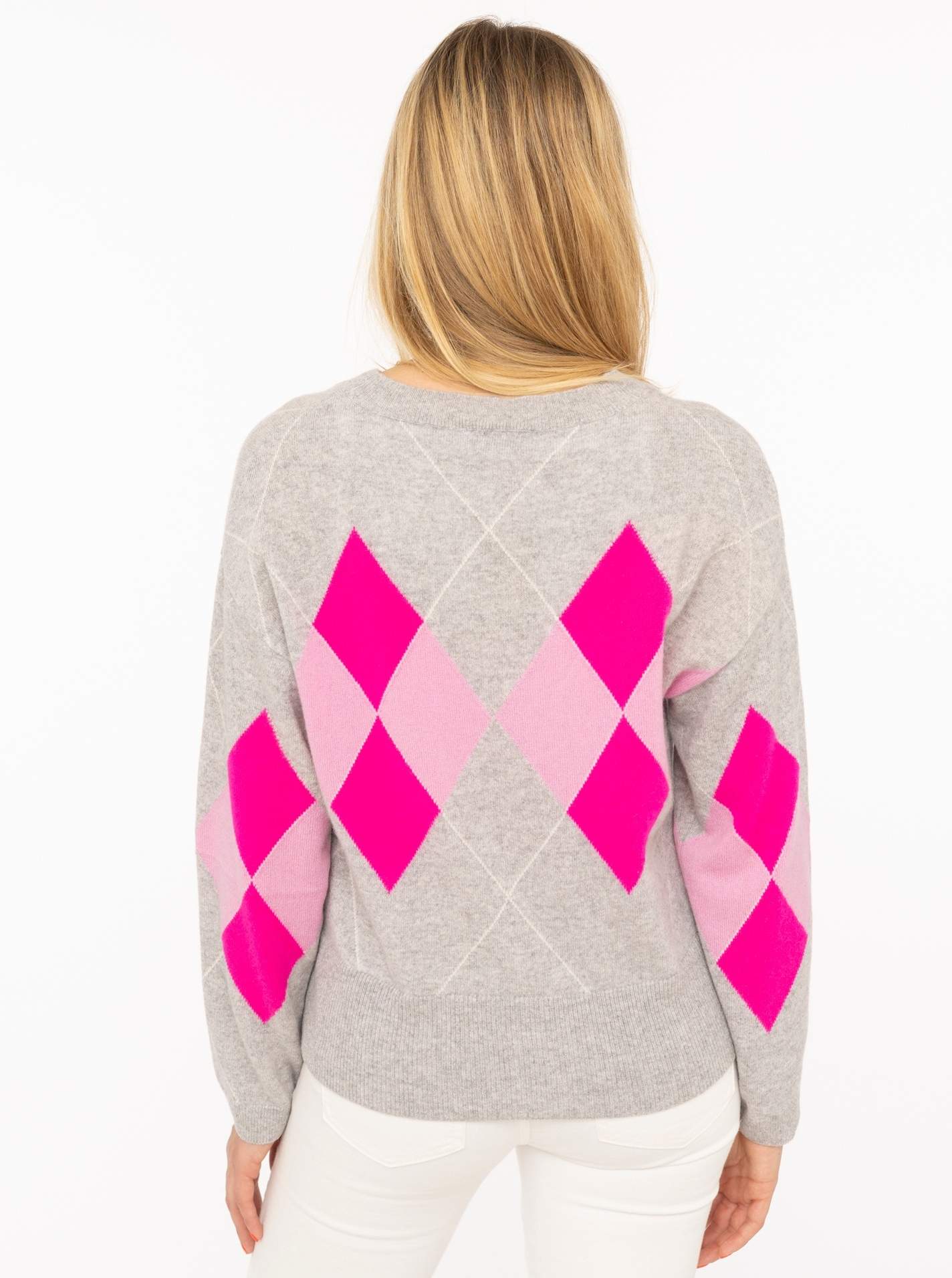 100% Cashmere Pullover Lovely Argyle
